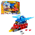 Hot Wheels City Dev Taşıyıcı Tır - Ejderha Fırlatma ve Pist Seti + 2 Adet 1:64 Ölçekli Metal Araba