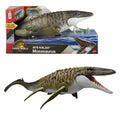 Jurassic World Rebirth Mosasaurus aksiyon figürü ve mini Dilophosaurus, dinozor oyuncağı