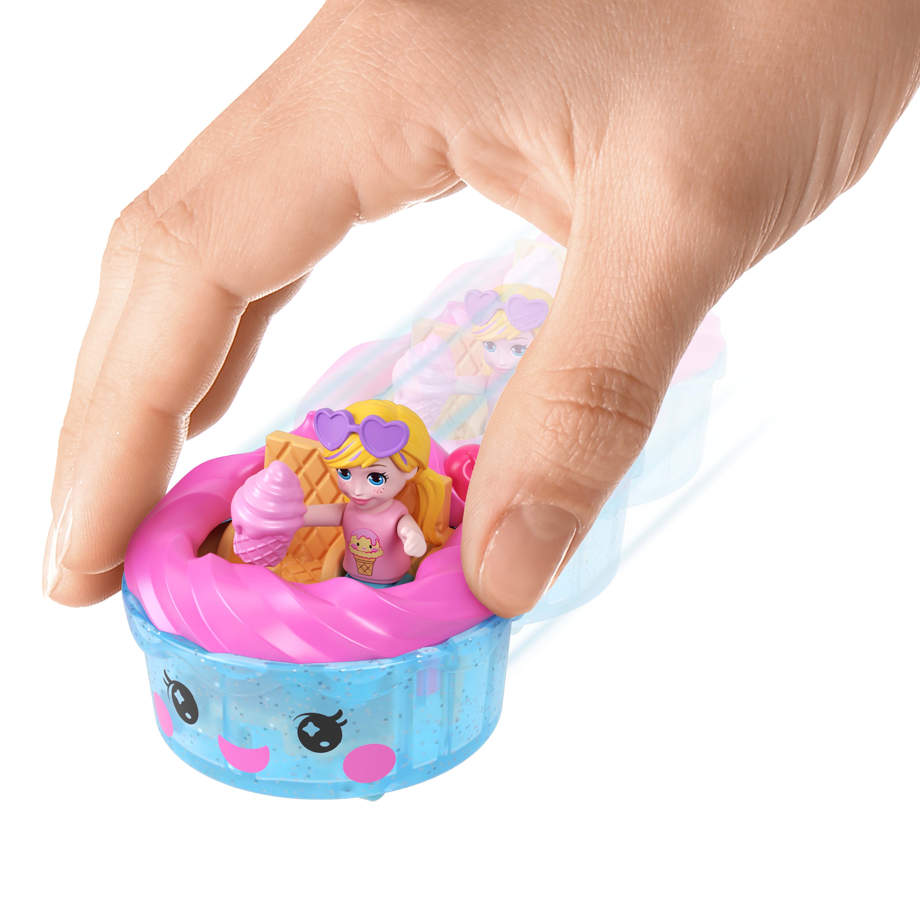 Polly Pocket Mini Sürpriz Paketler Serisi, mikro bebekler ve mini oyun setleri, oyuncak arabalar, yiyecek temalı araç koleksiyonu