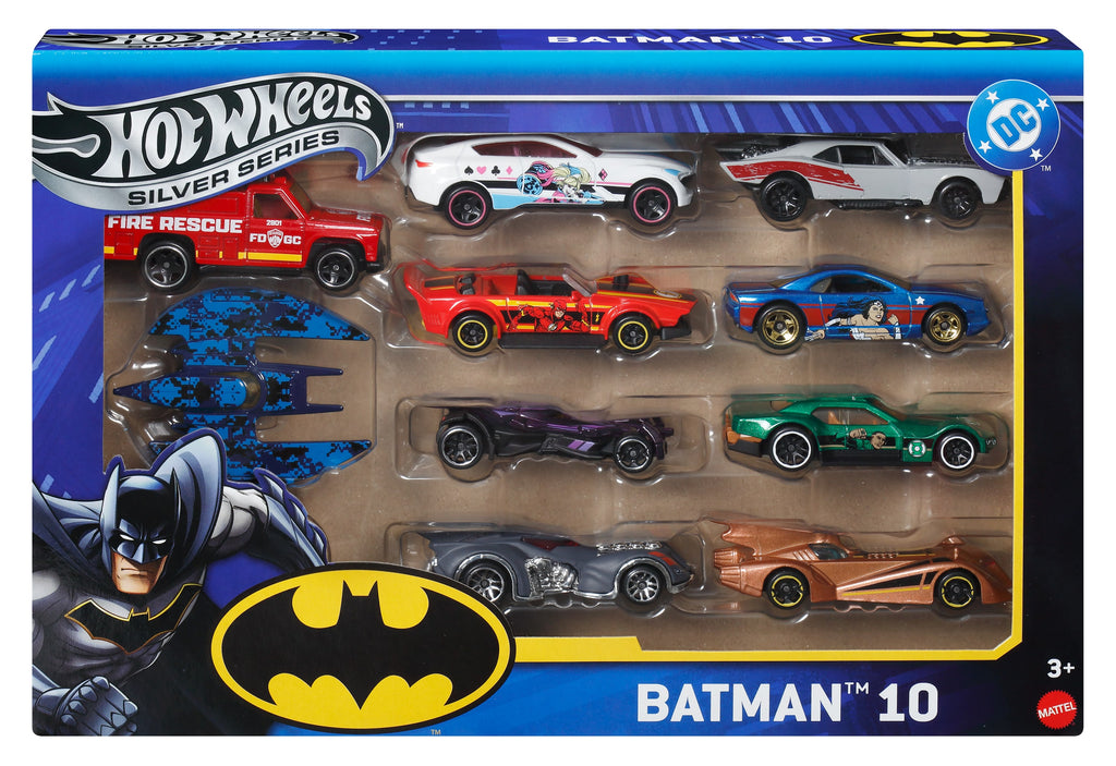Hot Wheels Batman Temalı 1:64 Model Araç Seti (10'lu)