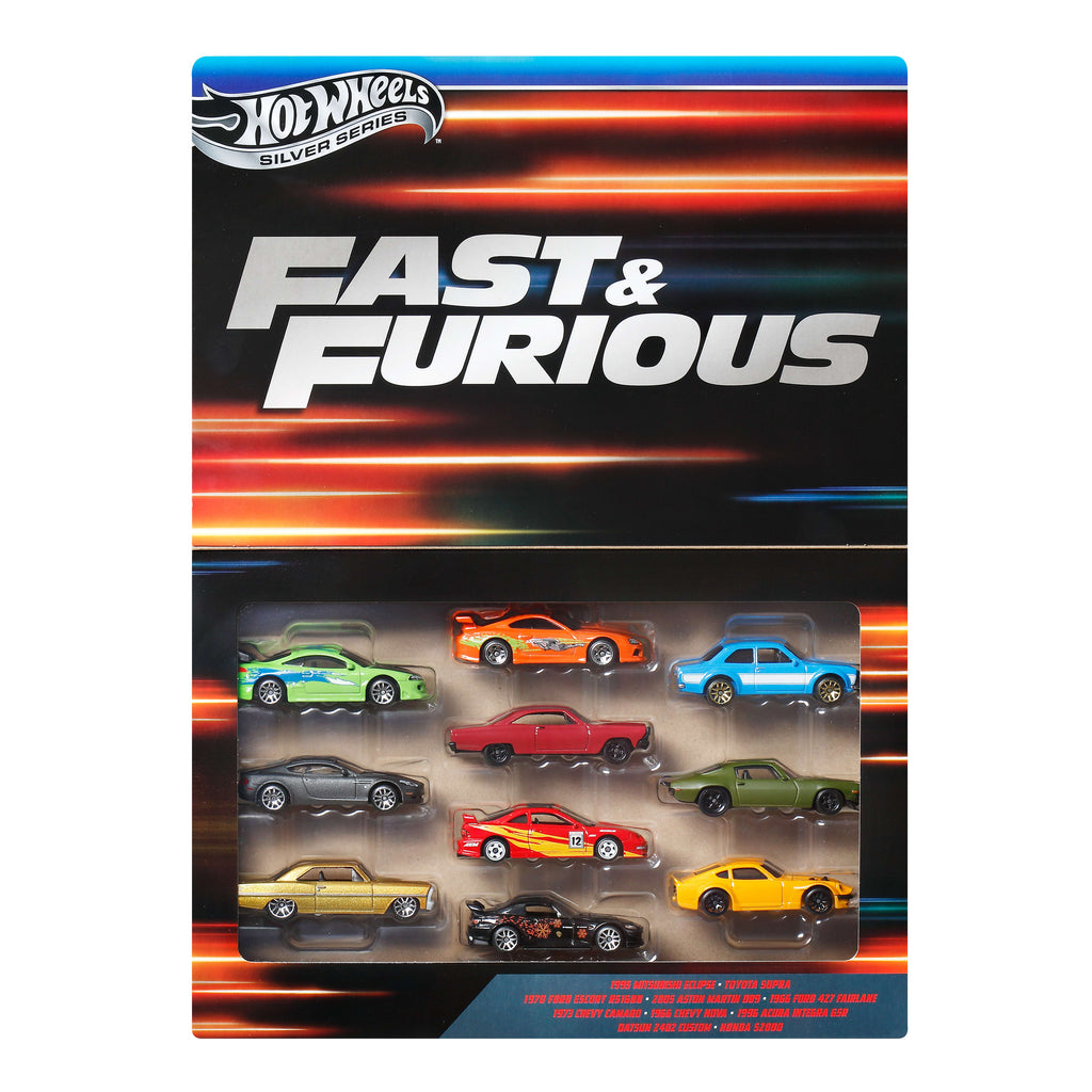 Hot Wheels Fast Furious Gümüş Seri Model Araç Seti (10'lu)