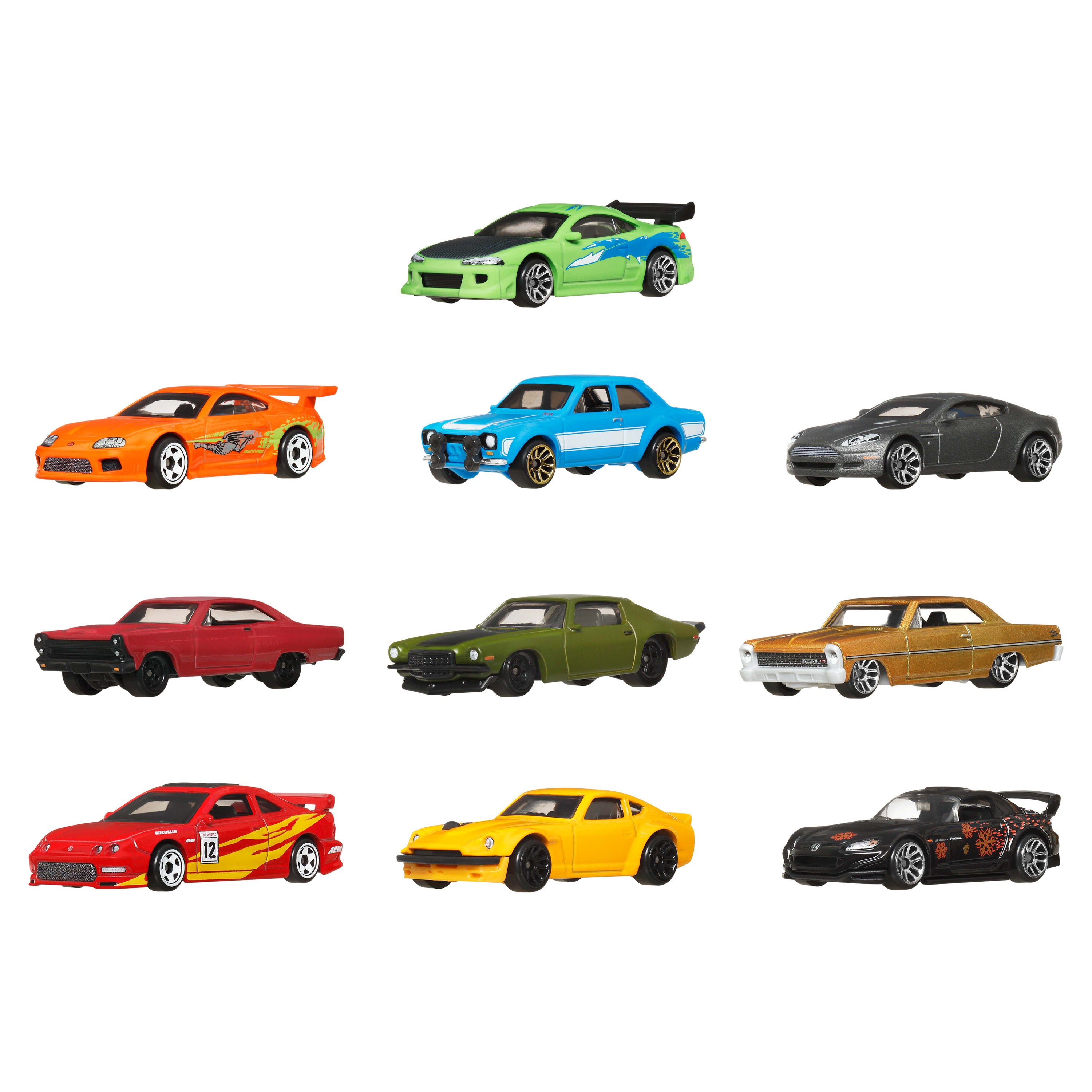 Hot Wheels Fast Furious Gümüş Seri Model Araç Seti (10'lu)