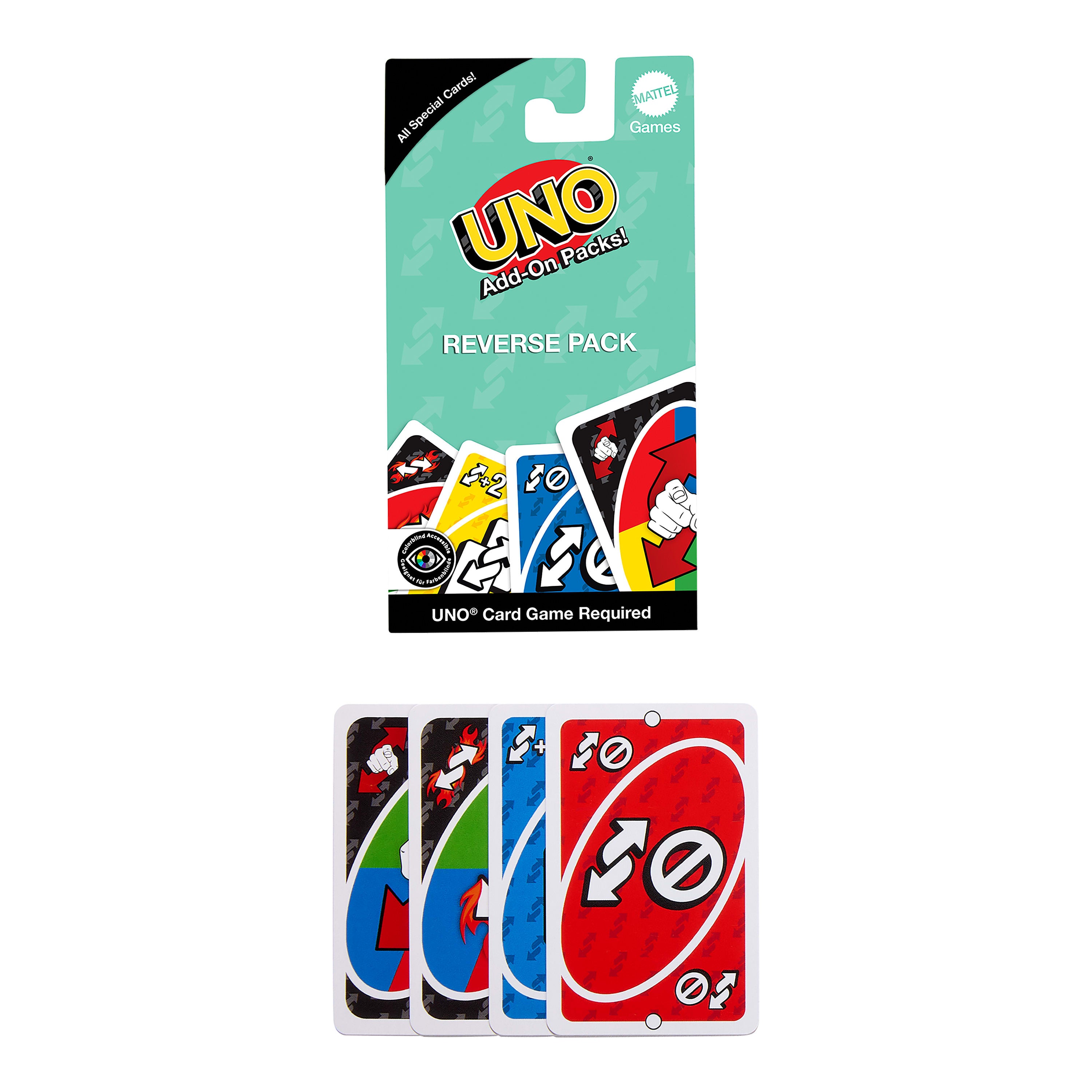 UNO Reverse Ekleme Paketi Kart Oyunu