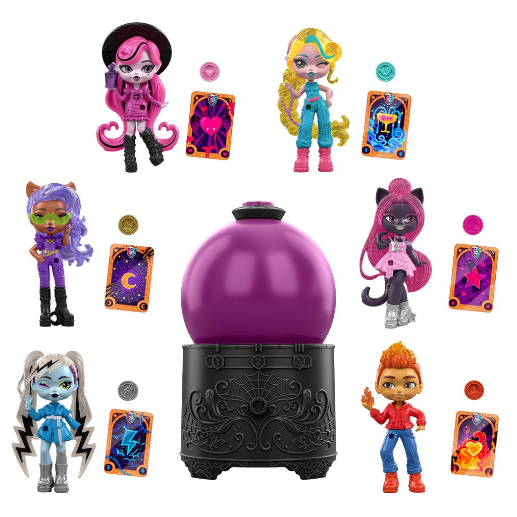 Monster High İksirleri Kristal Küre mini bebekler, sürpriz karakter figürleri (Karakterler çeşitlilik gösterebilir)