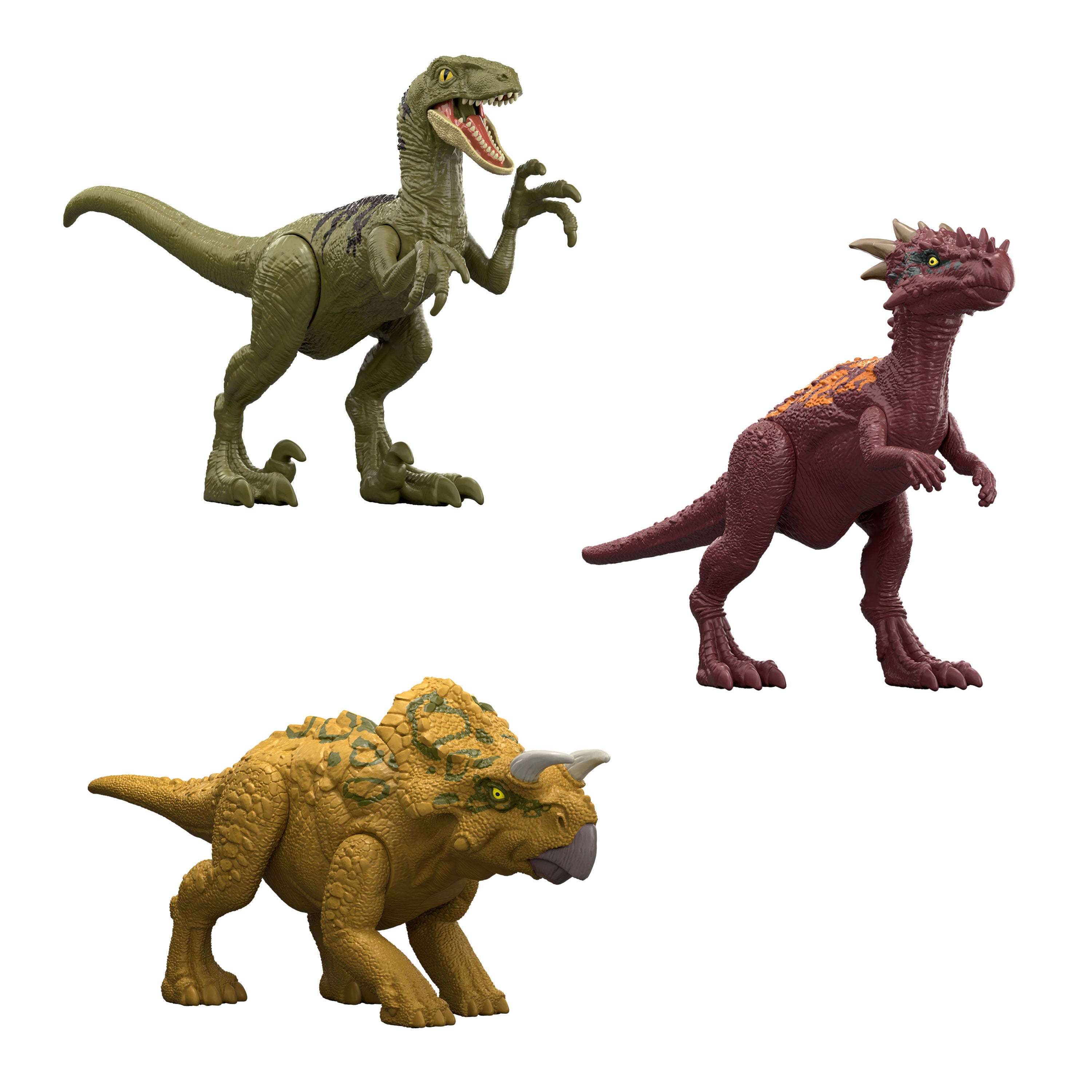 Ilık suda süslemeleri ortaya çıkan ve renk değiştiren Jurassic World Dino Reveal - Sürpriz Dinozor Figürleri