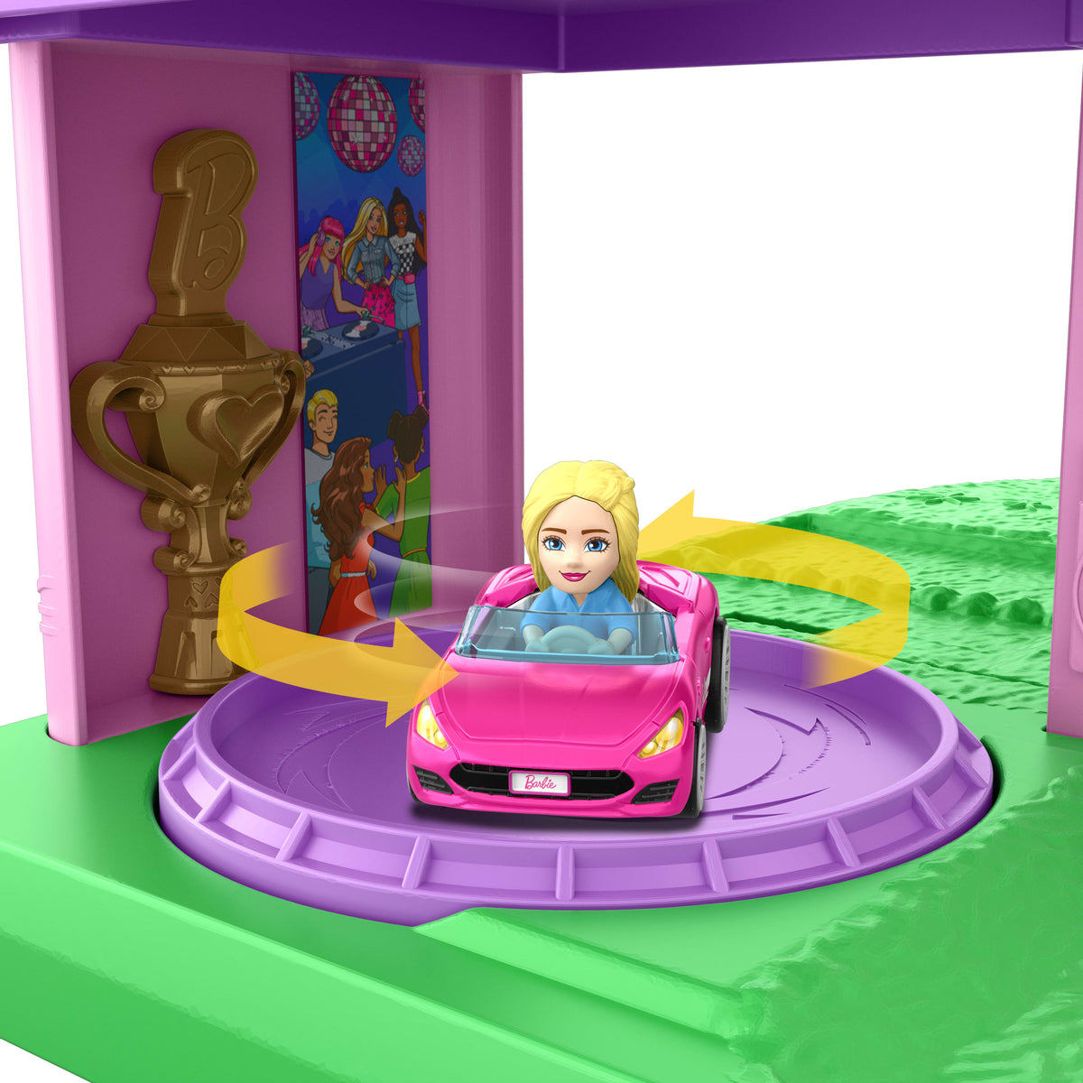 Hot Wheels® Racerverse Barbie Oyun Seti, Barbie "Malibu" ve Barbie "Brooklyn" ile oyuncak arabalar