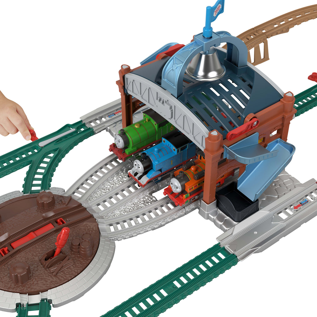 Fisher-Price Thomas ve Arkadaşları Yükle ve Fırlat Teslimatı seti ve motorlu klasik oyuncak tren