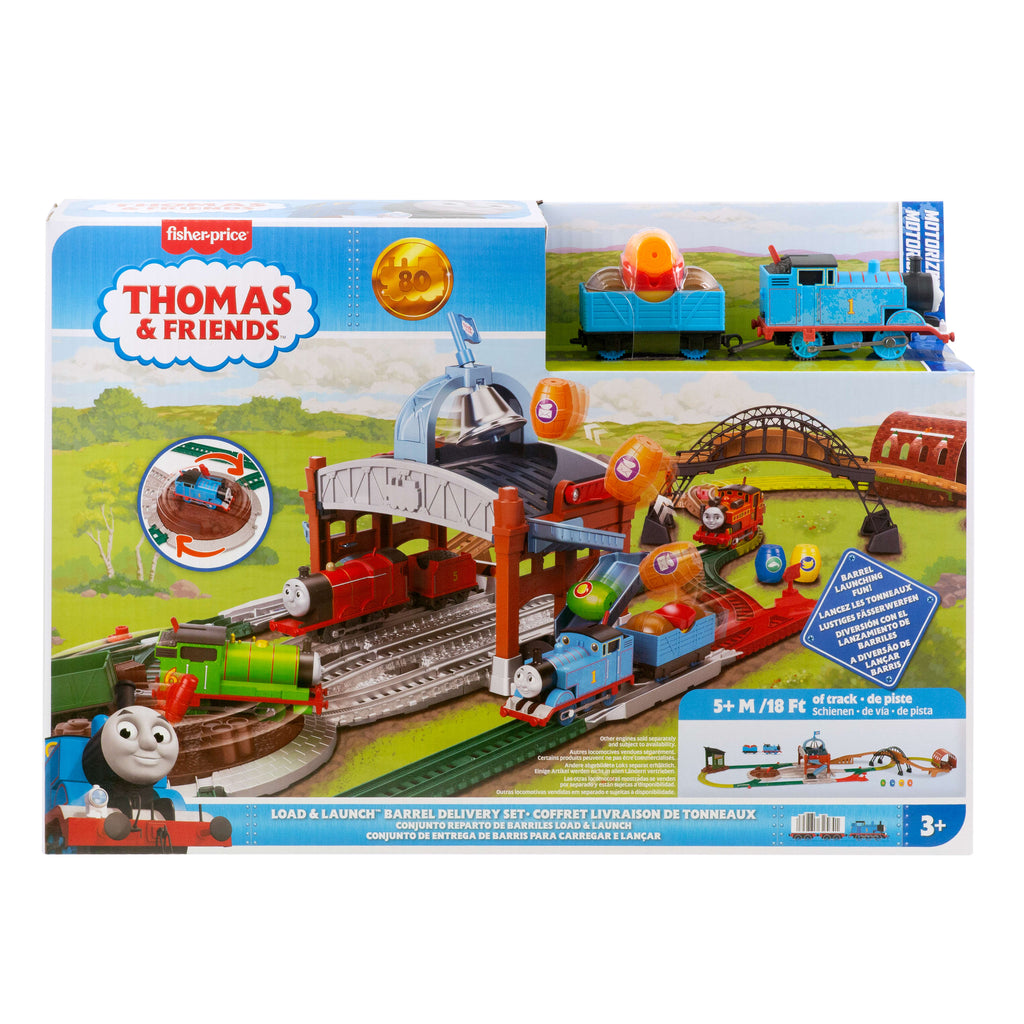 Fisher-Price Thomas ve Arkadaşları Yükle ve Fırlat Teslimatı seti ve motorlu klasik oyuncak tren