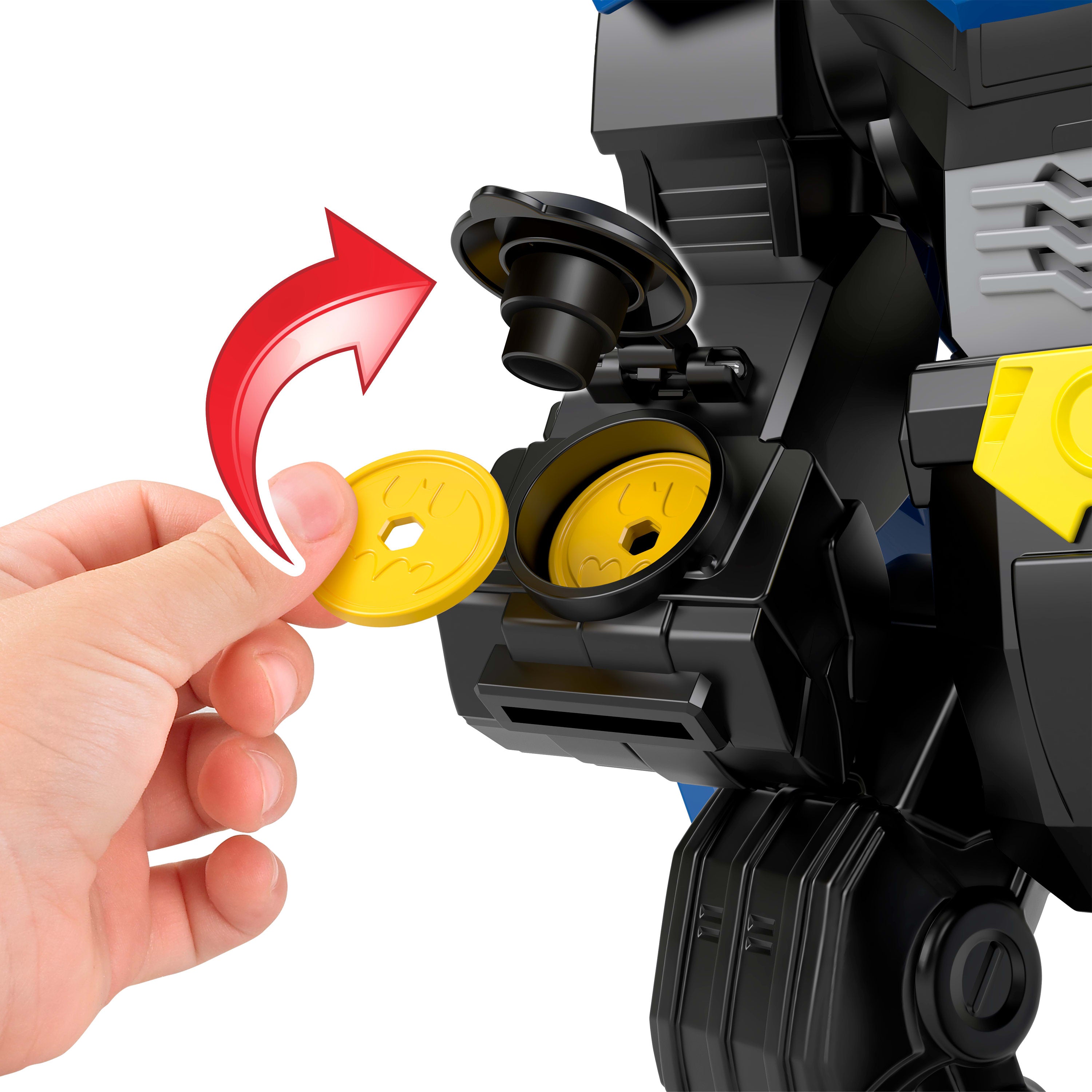 Işıklı ve sesli Fisher-Price Imaginext DC Super Friends Batman Uçuş Aracı oyuncağı ve aksiyon figürü