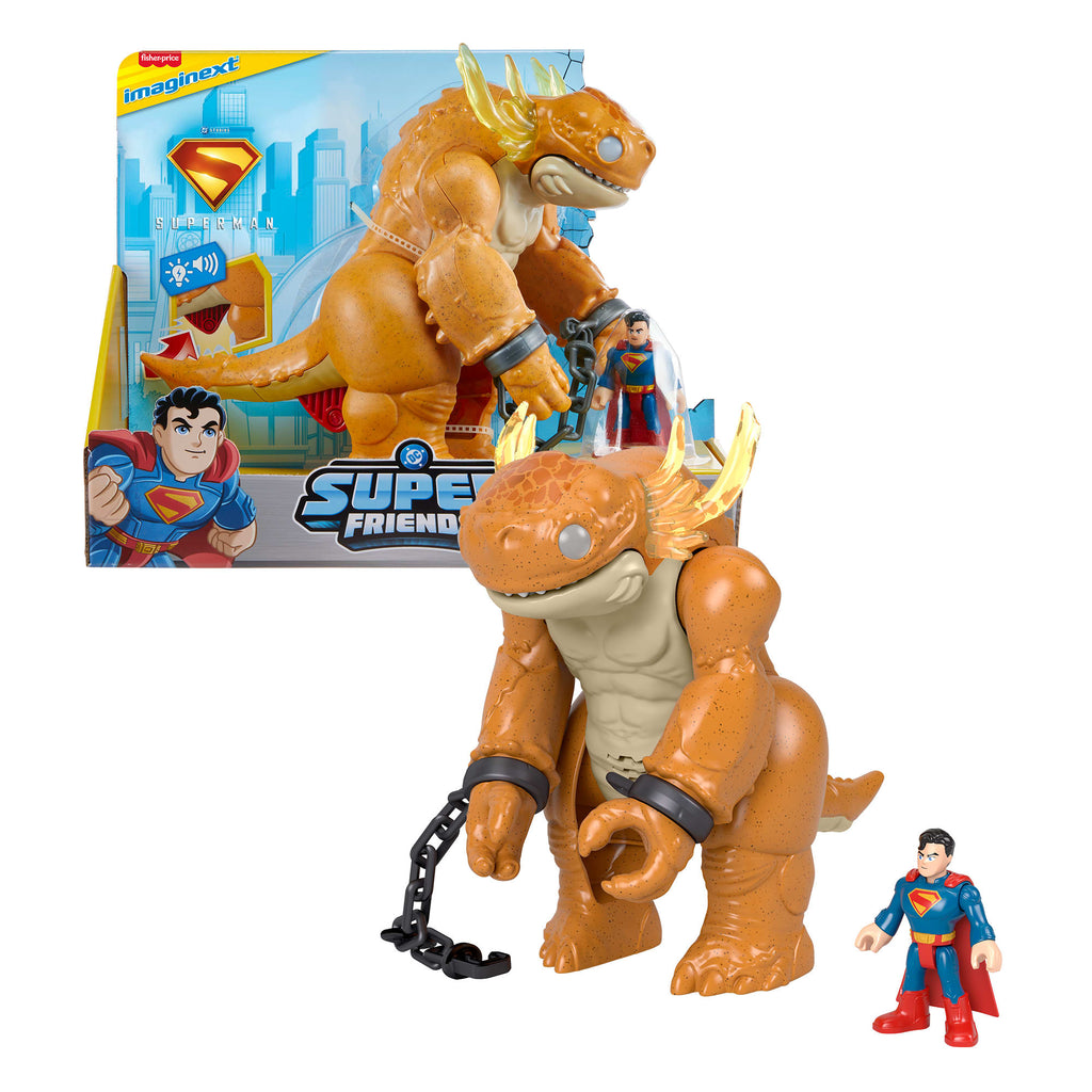 Imaginext DC Super Friends Superman ve Kaiju Canavarı Işıklı Sesli Figür
