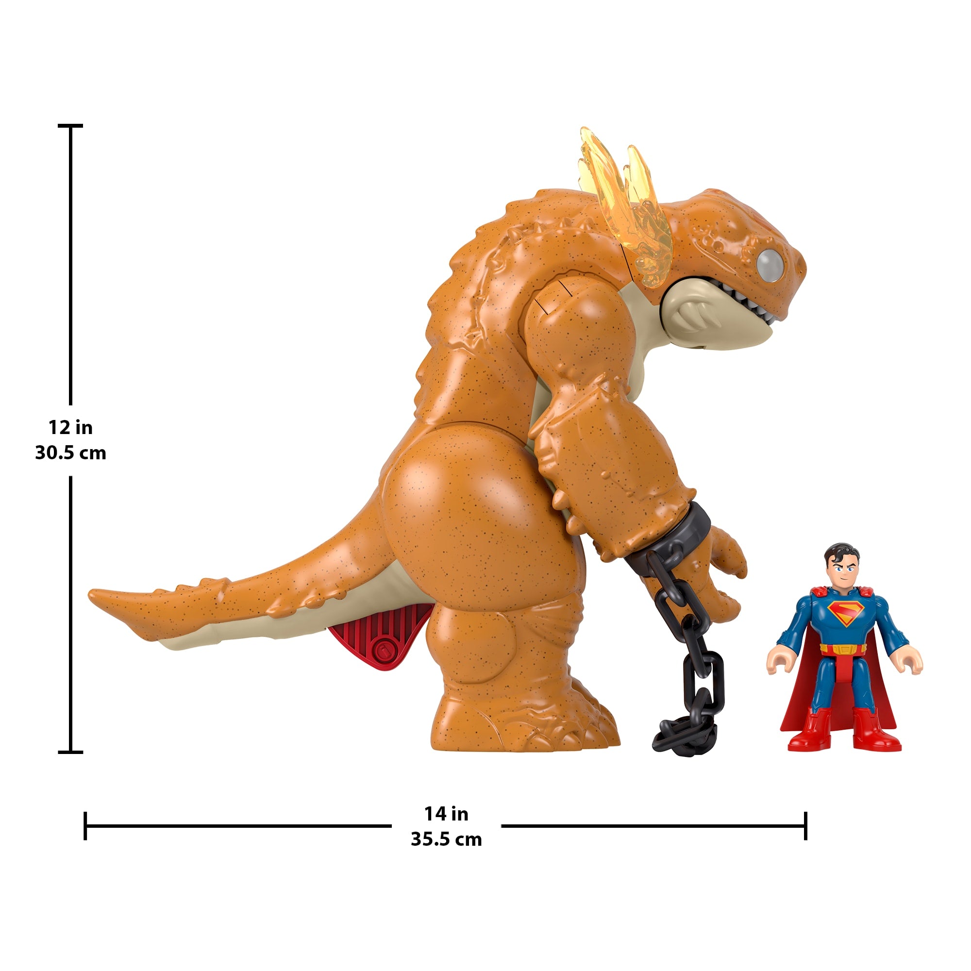 Imaginext DC Super Friends Superman ve Kaiju Canavarı Işıklı Sesli Figür