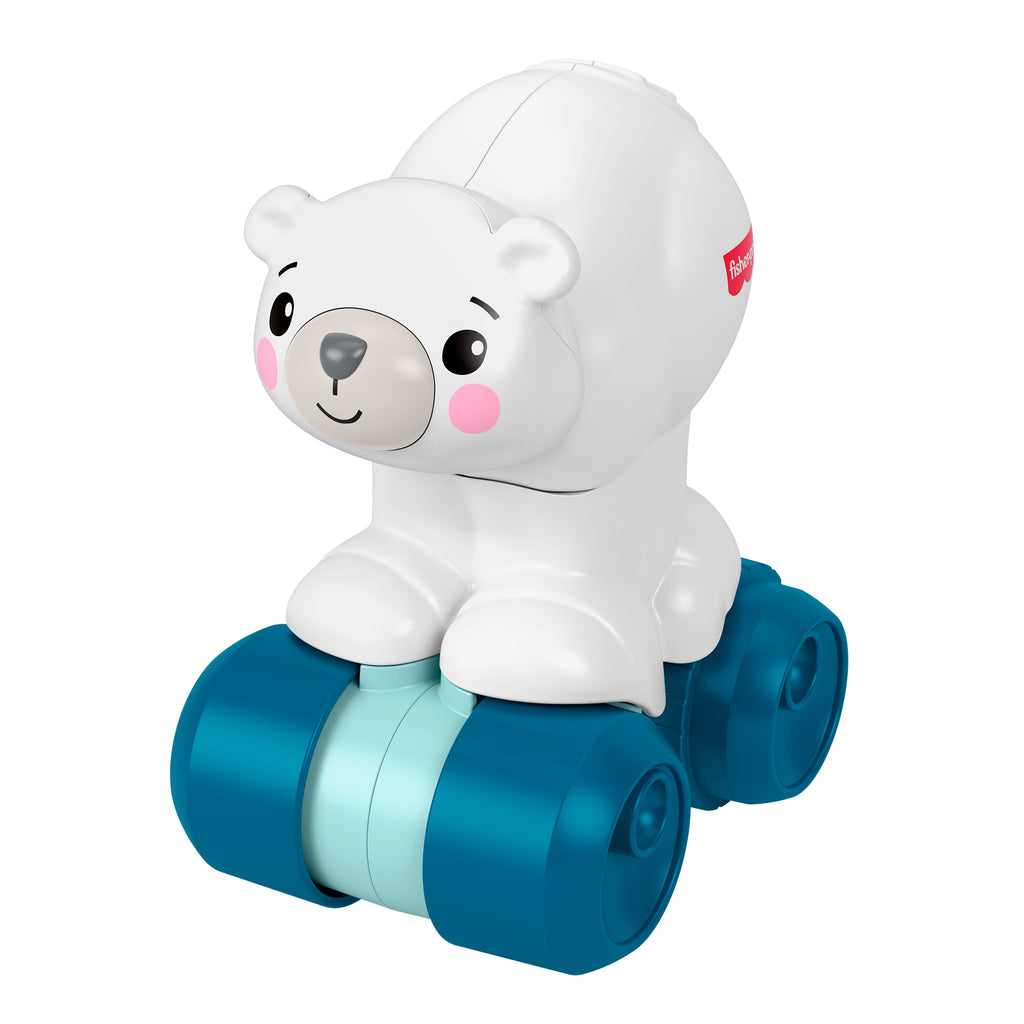 Fisher-Price emeklemeye yardımcı kutup ayısı, duyusal gelişimi destekleyen ayrıntılar içeren emeklemeye yönelik bebek aktivite oyuncağı