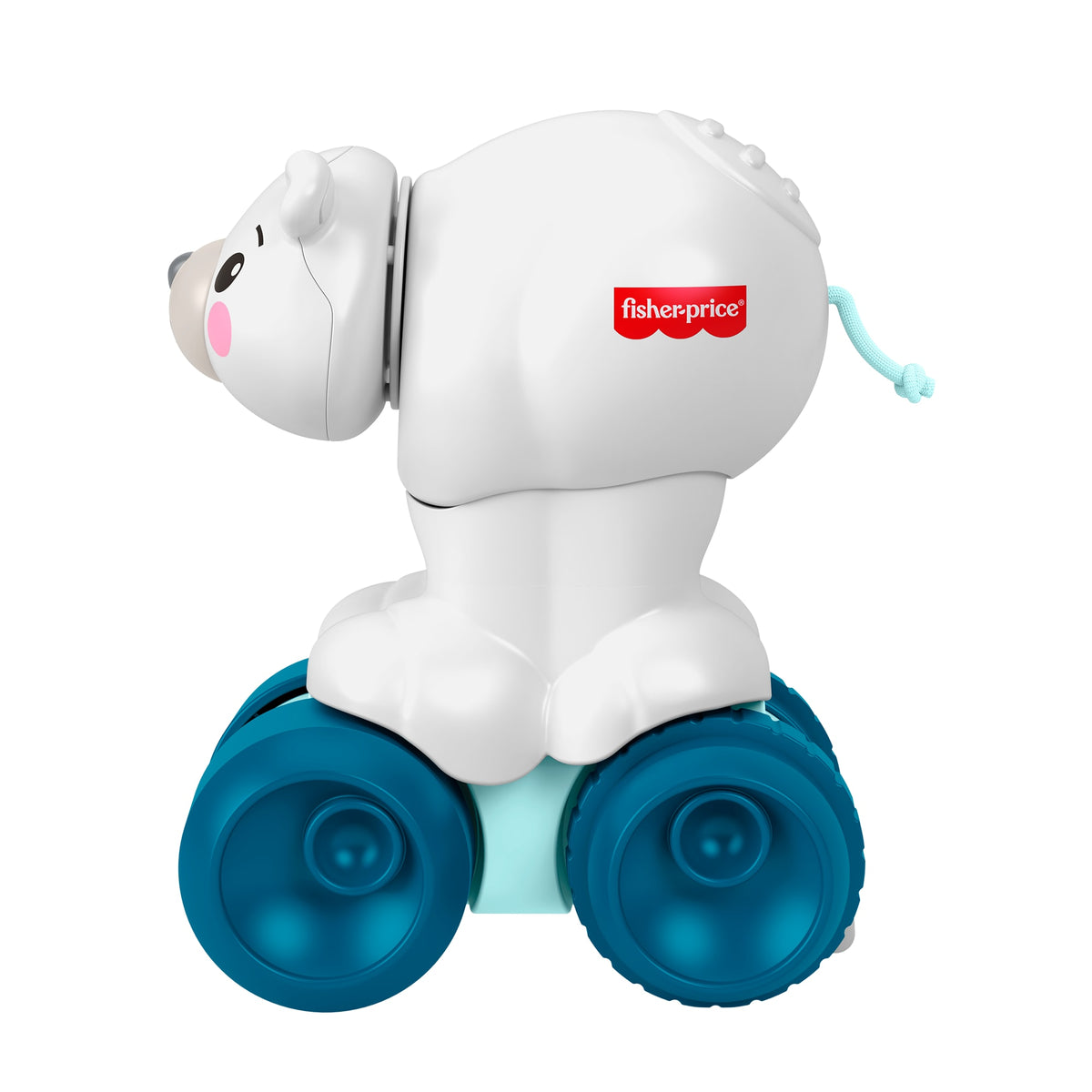 Fisher-Price emeklemeye yardımcı kutup ayısı, duyusal gelişimi destekleyen ayrıntılar içeren emeklemeye yönelik bebek aktivite oyuncağı