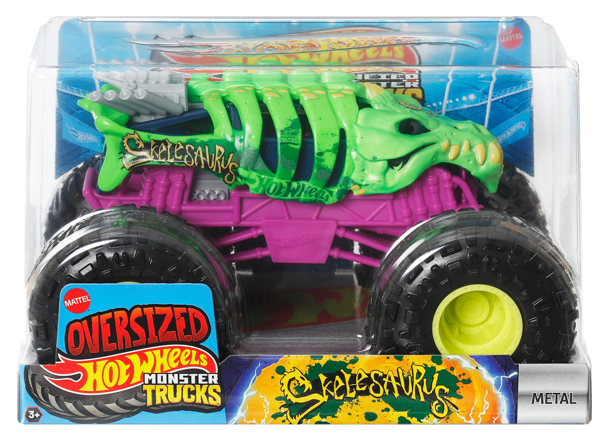 Hot Wheels Monster Trucks Skelesaurus 1:24 Büyük Boy Araç