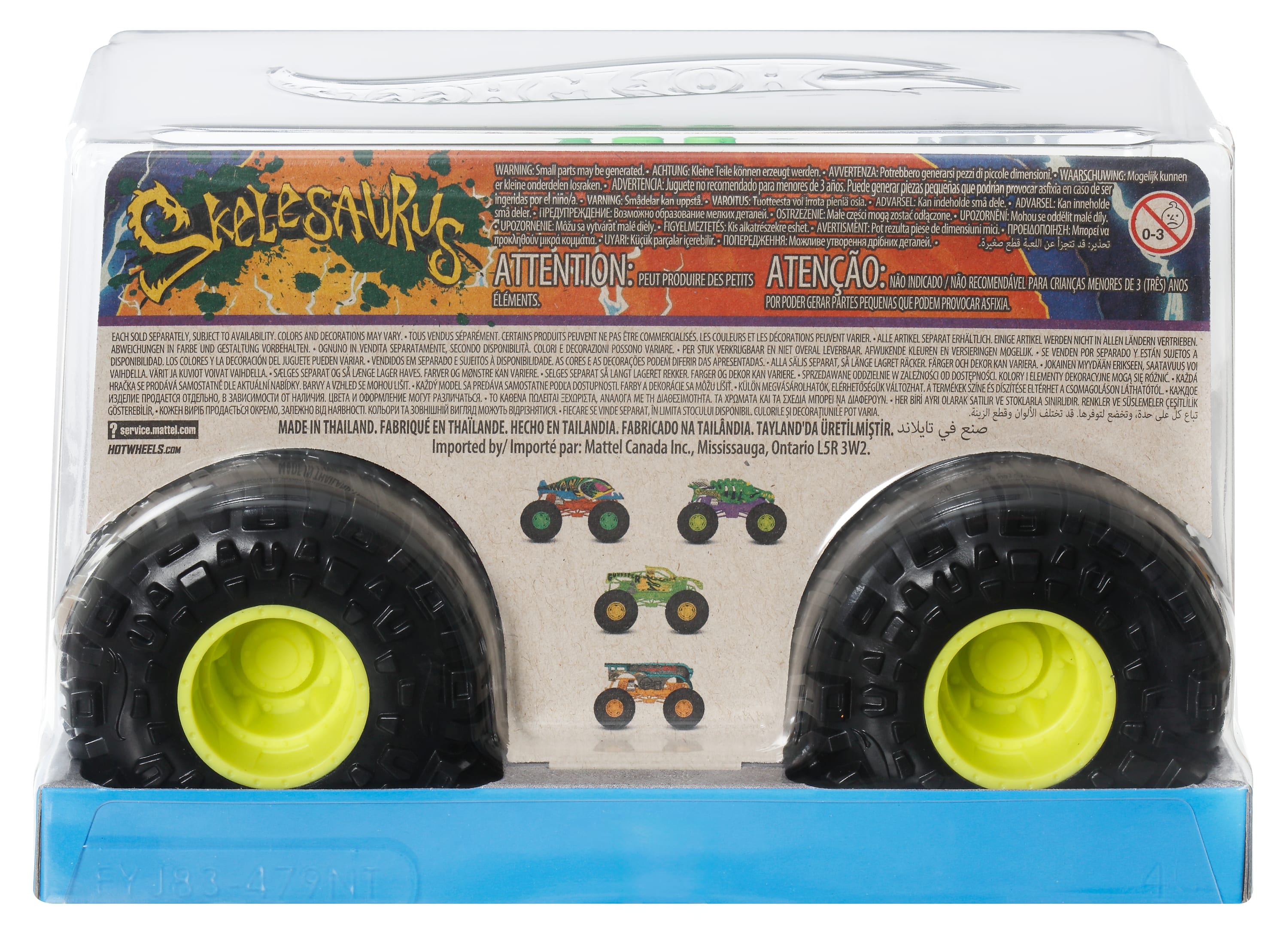 Hot Wheels Monster Trucks Skelesaurus 1:24 Büyük Boy Araç