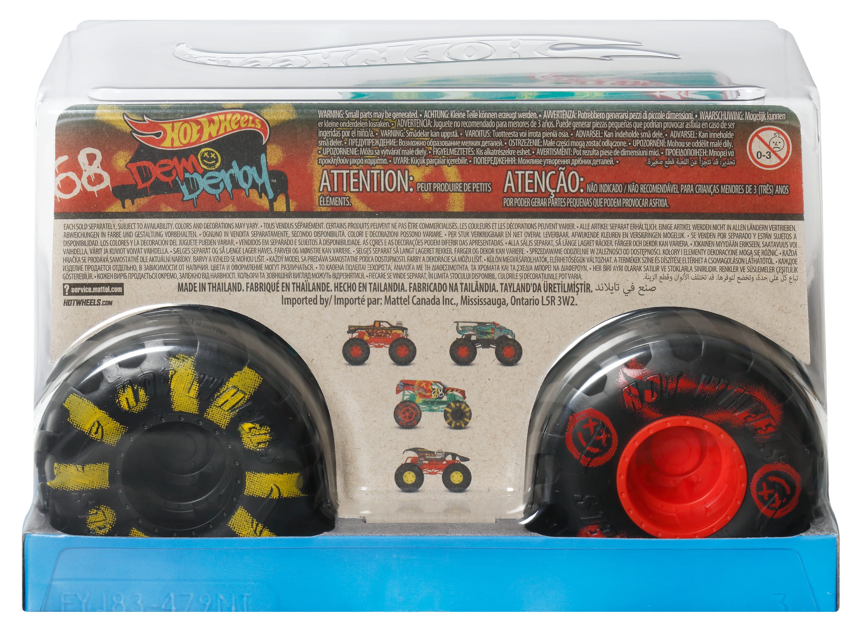 Hot Wheels Monster Trucks Demo Derby Büyük Boy Araç 1:24