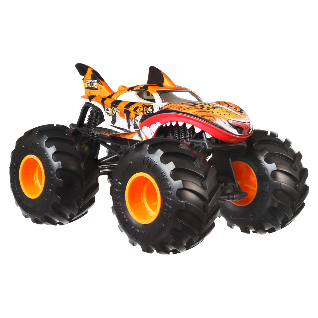 Hot Wheels Monster Trucks Tiger Shark Büyük Boy Araç 1:24