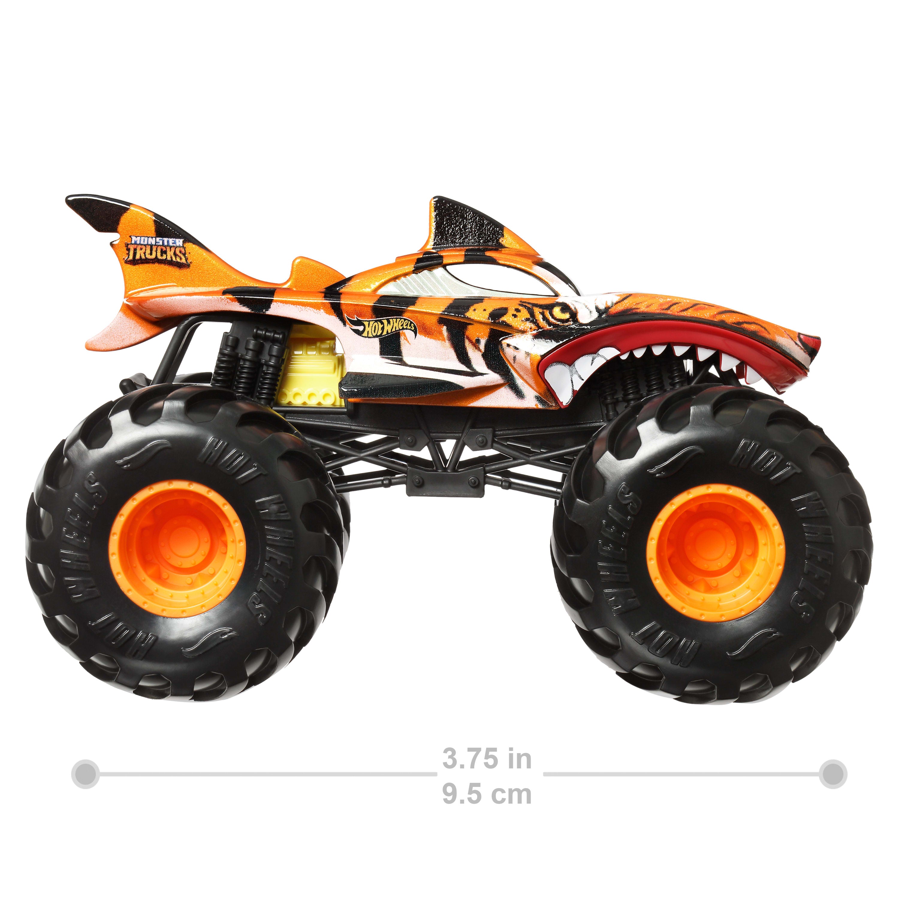 Hot Wheels Monster Trucks Tiger Shark Büyük Boy Araç 1:24