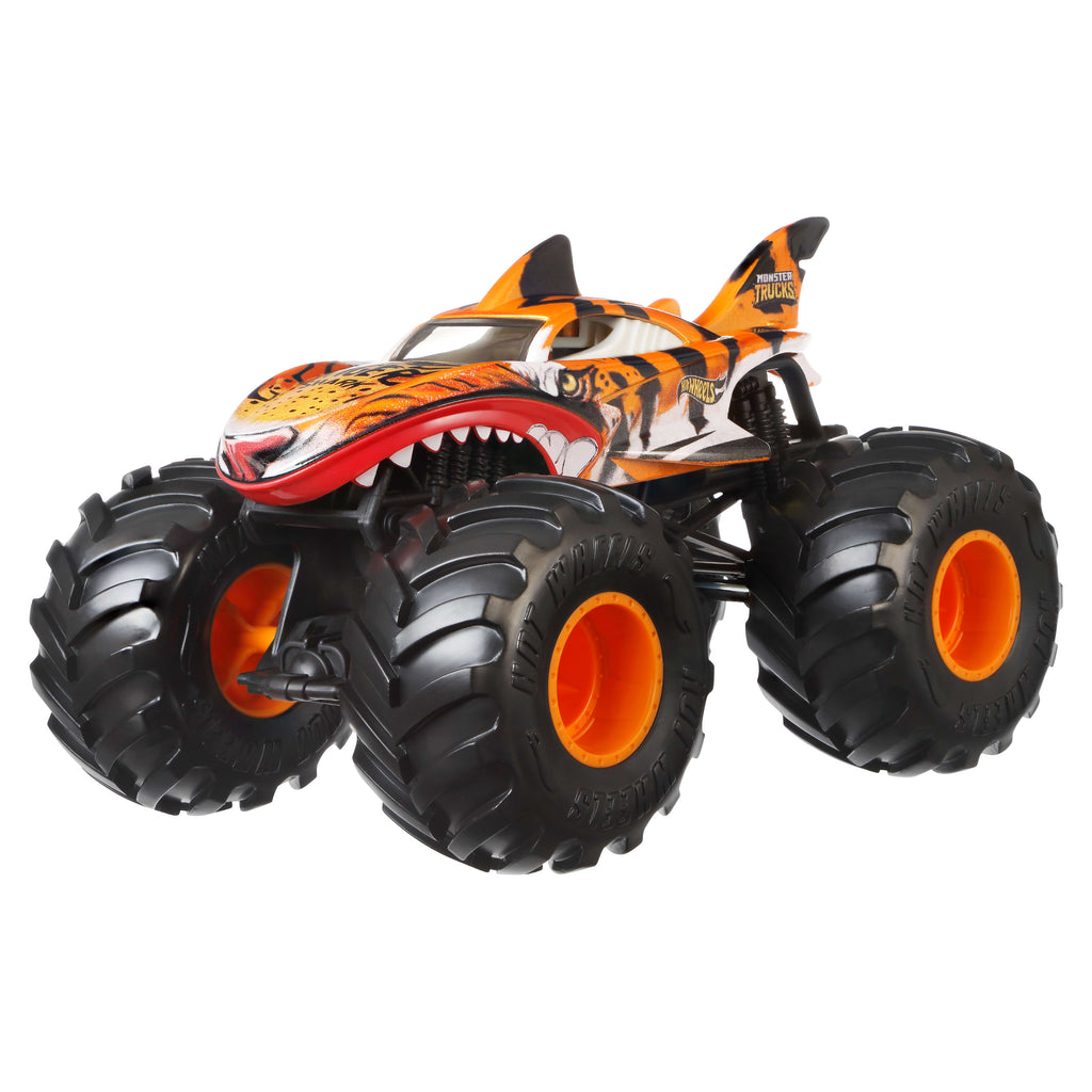 Hot Wheels Monster Trucks Tiger Shark Büyük Boy Araç 1:24
