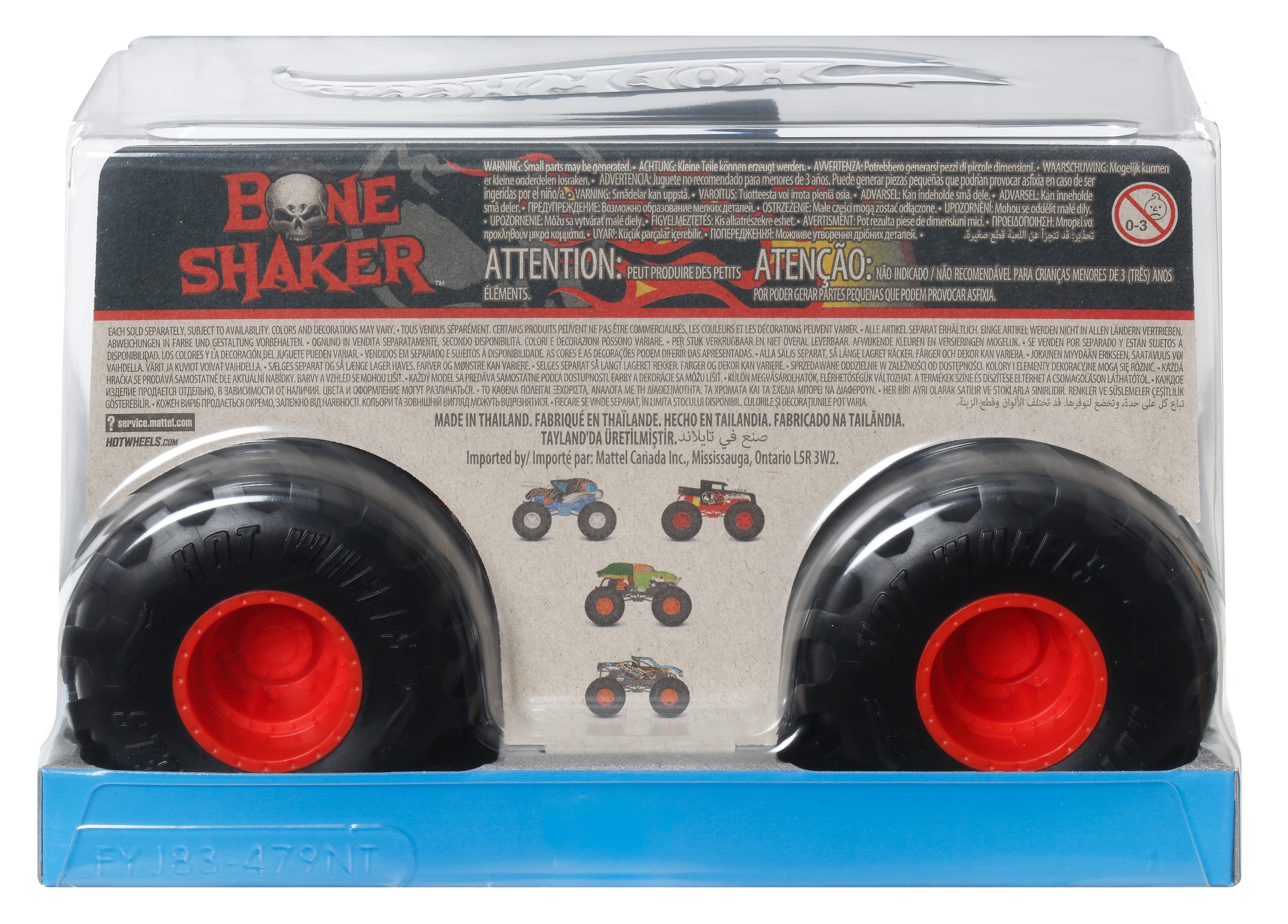 Hot Wheels Monster Trucks Bone Shaker Büyük Boy Araç 1:24