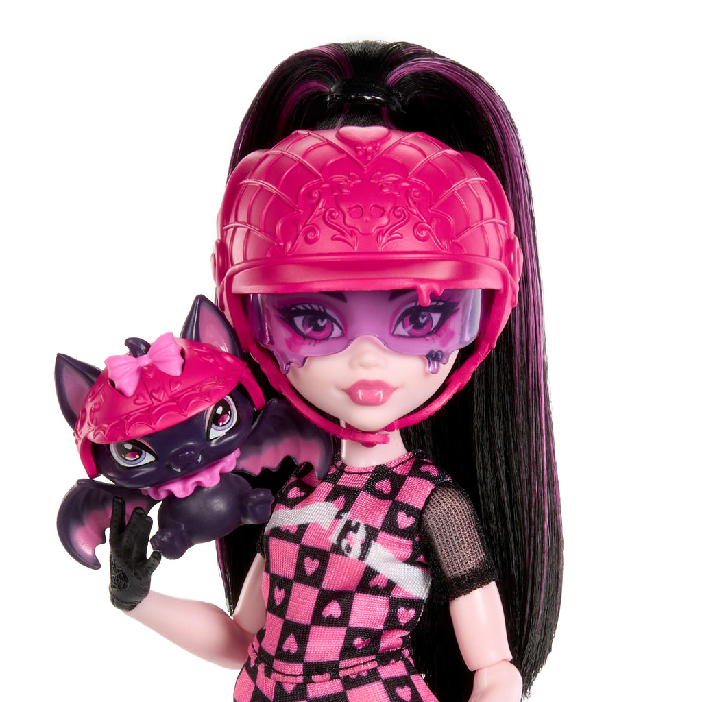 Monster High Motosiklet, Draculaura bebek ve Count Fabulous seti