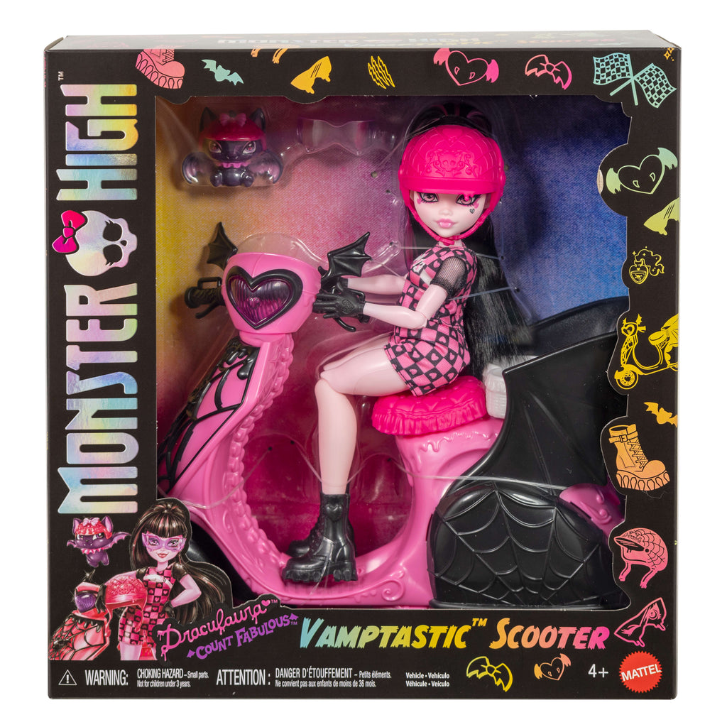 Monster High Motosiklet, Draculaura bebek ve Count Fabulous seti