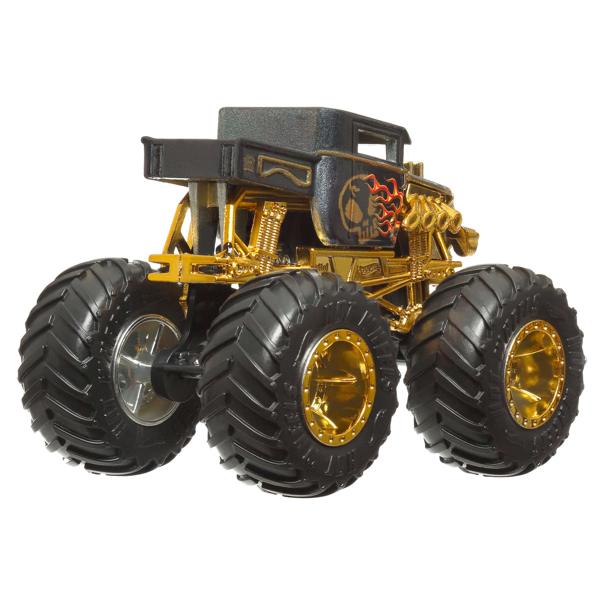 Hot Wheels® Monster Trucks Bigfoot Trophy Şampiyonları Tekli Arabalar 1:64 ölçekli üst düzey metal araç ve kupa (Stiller çeşitlilik gösterebilir)