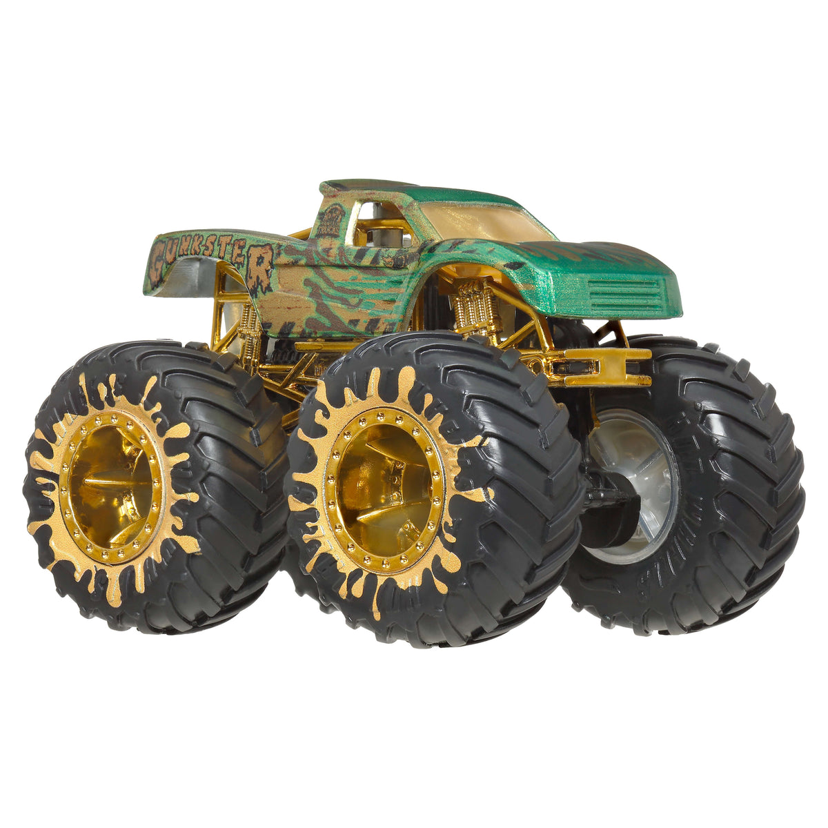 Hot Wheels® Monster Trucks Bigfoot Trophy Şampiyonları Tekli Arabalar 1:64 ölçekli üst düzey metal araç ve kupa (Stiller çeşitlilik gösterebilir)