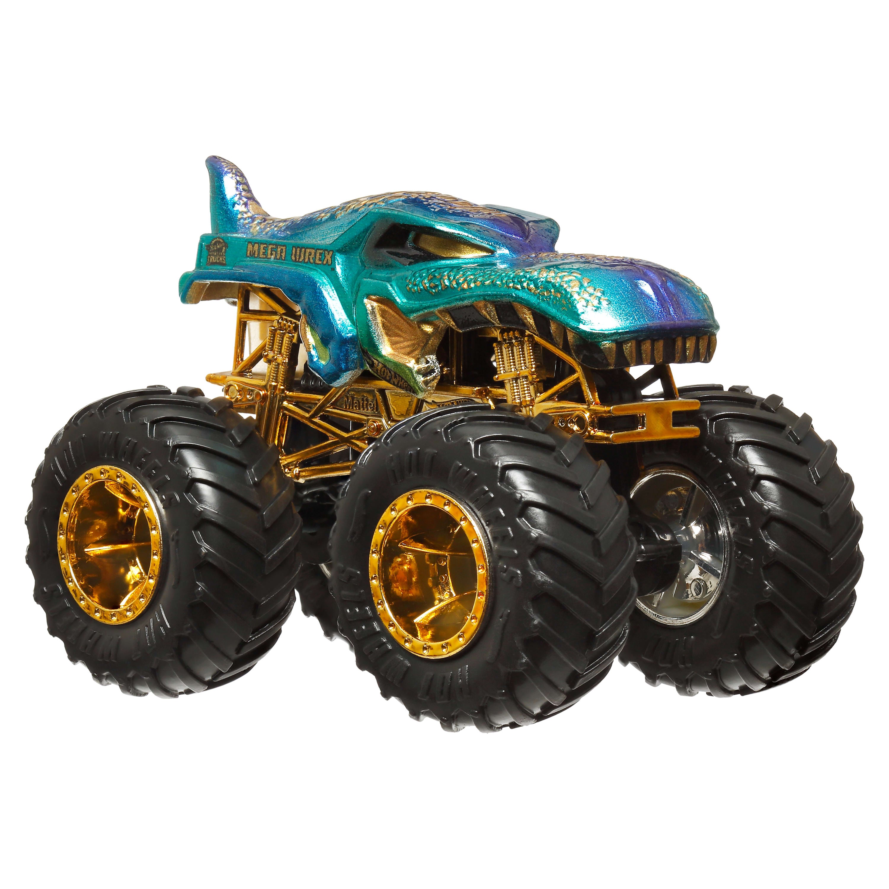 Hot Wheels® Monster Trucks Bigfoot Trophy Şampiyonları Tekli Arabalar 1:64 ölçekli üst düzey metal araç ve kupa (Stiller çeşitlilik gösterebilir)
