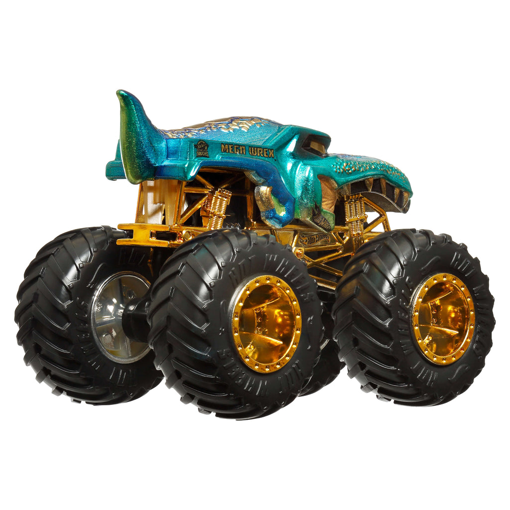 Hot Wheels® Monster Trucks Bigfoot Trophy Şampiyonları Tekli Arabalar 1:64 ölçekli üst düzey metal araç ve kupa (Stiller çeşitlilik gösterebilir)