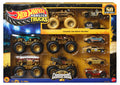 Hot Wheels® Monster Trucks Bigfoot Trophy Şampiyonları Araba ve Kamyon Çoklu Arabalar, 1:64 ölçekli 5 oyuncak kamyon ve 6 metal araba