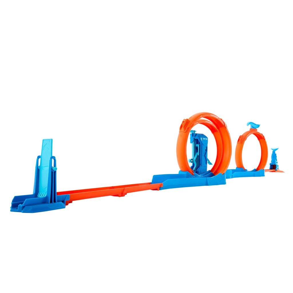 Hot Wheels Track Creator Üçlü Çember Paketi, 1:64 ölçekli oyuncak araba içeren pist oluşturma seti