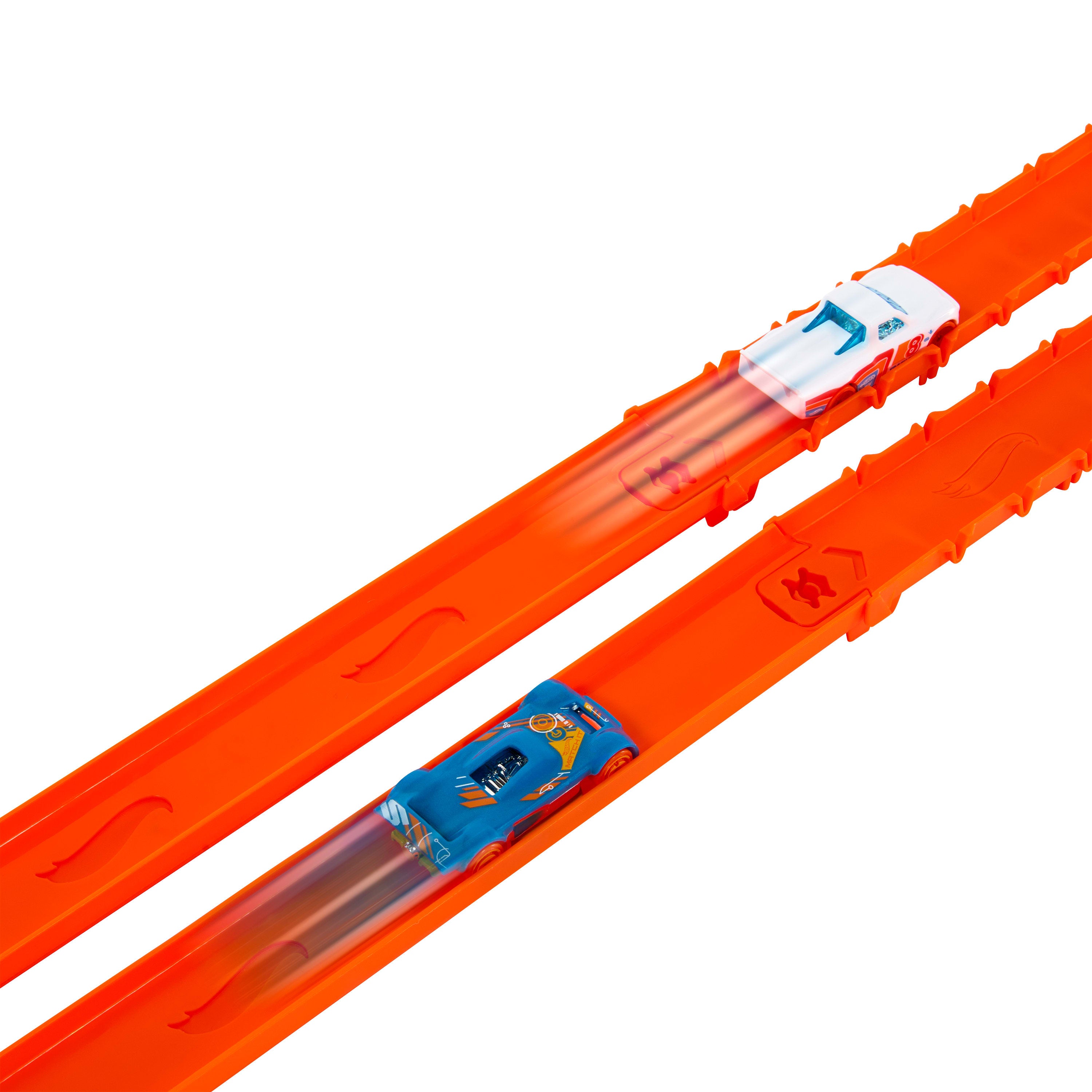 Hot Wheels Track Creator Çoklu Pist Paketi - 2 Metal Araba + 8 Metre Speed Snap Pist Seti (JDW42)