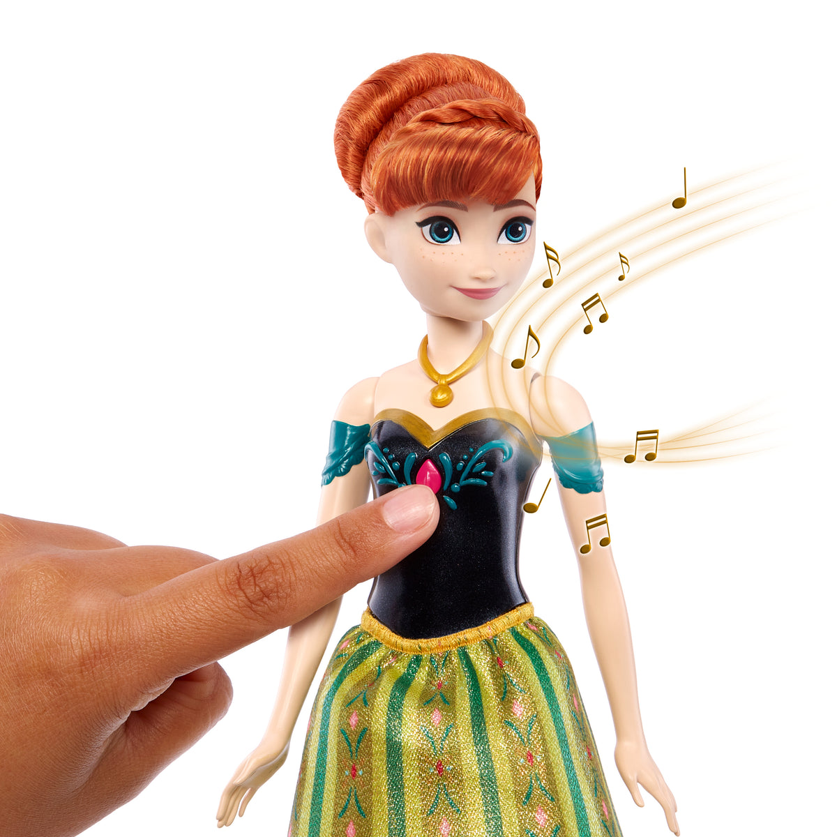 Filmdeki "For the First Time in Forever" şarkısını 4 dilde seslendiren Disney Karlar Ülkesi Şarkı Söyleyen Anna bebek
