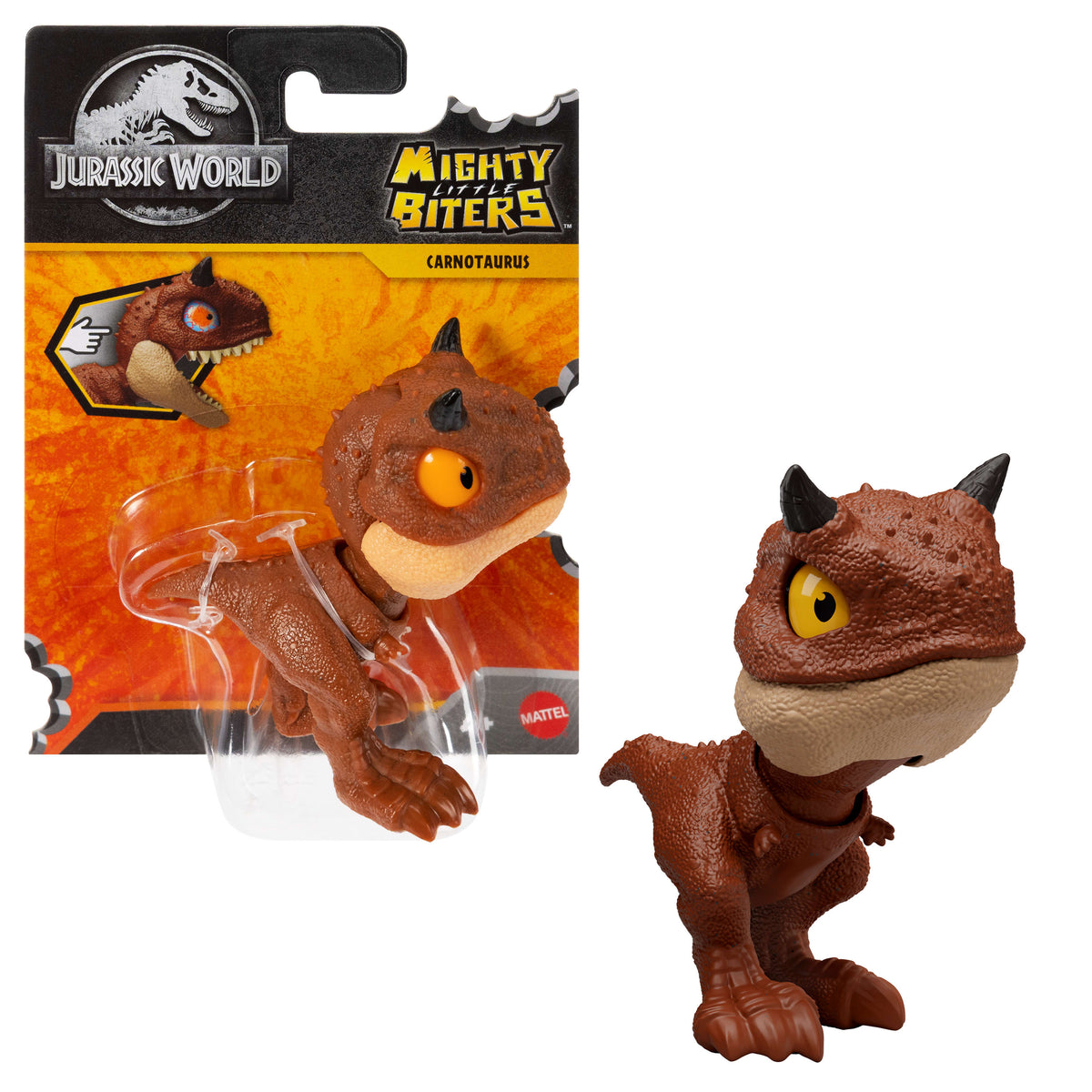 Bakışları değişen ve avını ısıran, koleksiyona uygun Jurassic World Mighty Little Biters dinozor figürü