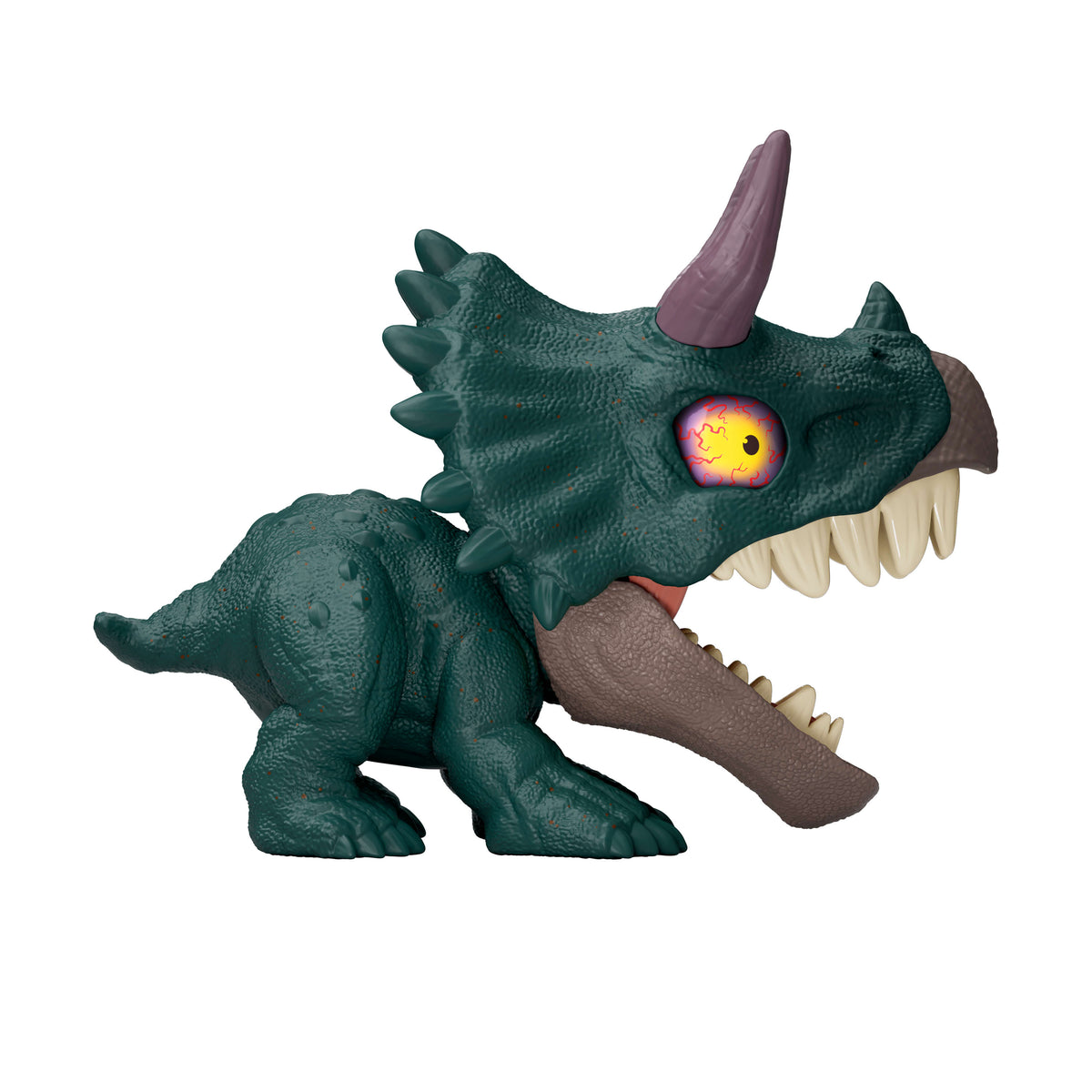 Bakışları değişen ve avını ısıran, koleksiyona uygun Jurassic World Mighty Little Biters dinozor figürü