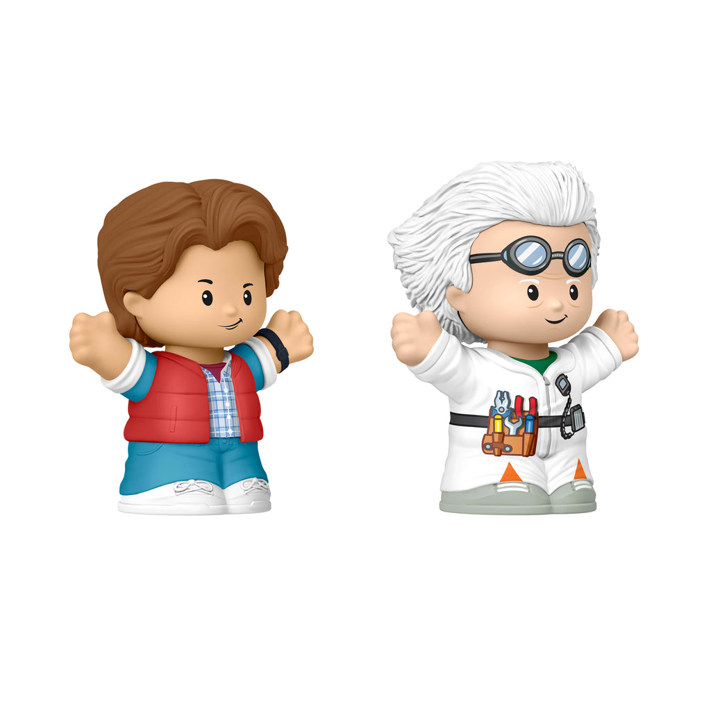 Film hayranları için Little People Collector Geleceğe Dönüş özel seri seti ve 2 figür