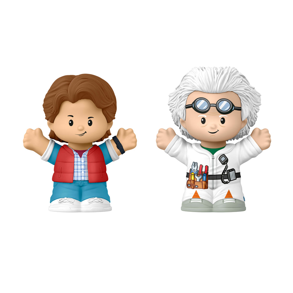 Film hayranları için Little People Collector Geleceğe Dönüş özel seri seti ve 2 figür