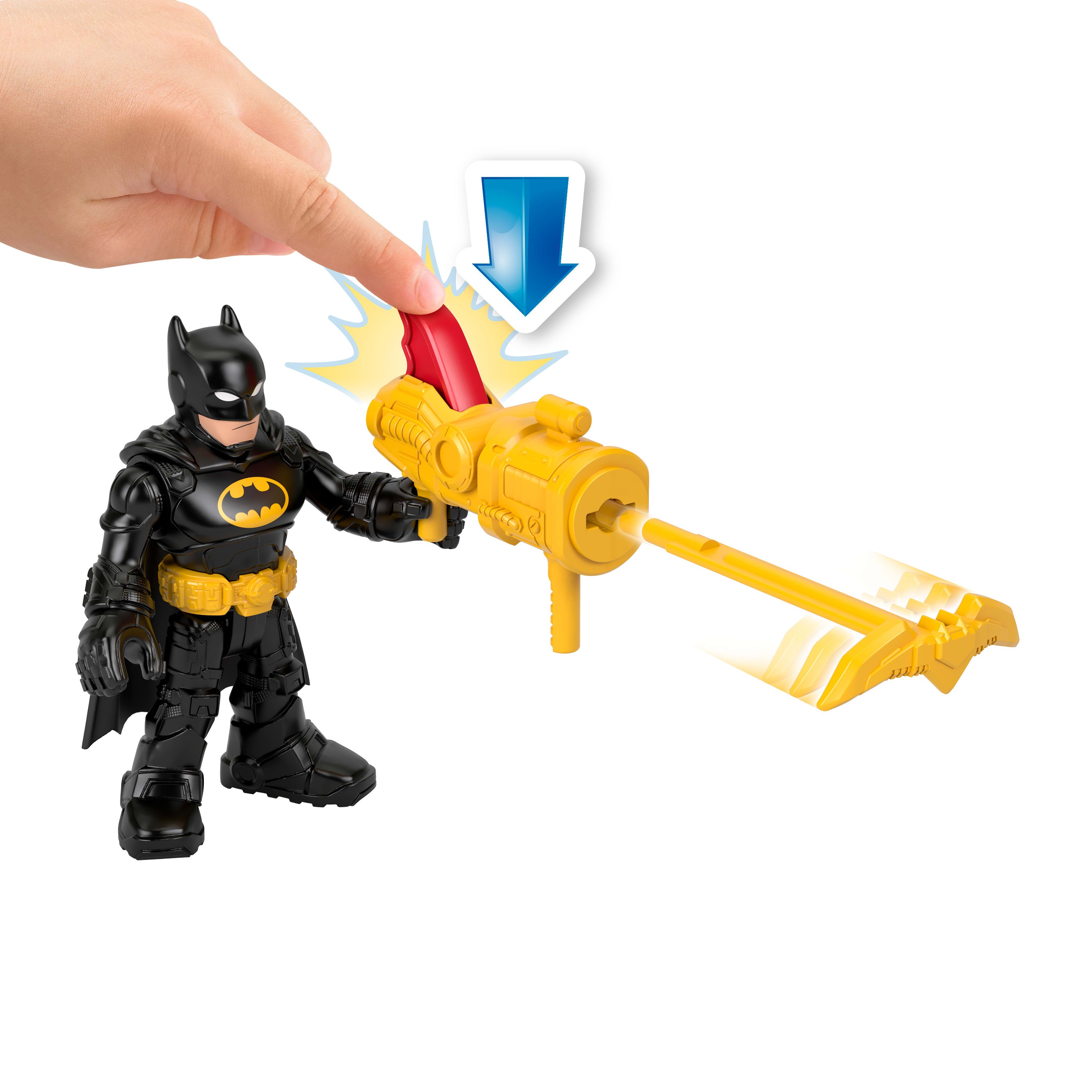 Imaginext DC Super Friends Bat Komuta Merkezi, ışıklı oyun seti ve Batman figürü