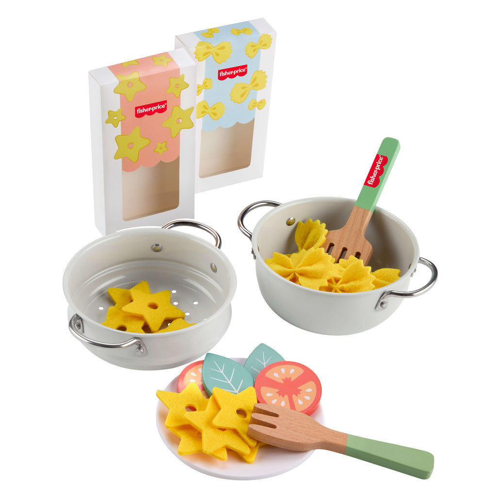 Fisher-Price Tencere ve Makarna Şefi Ahşap Oyun Seti (31 Parça)