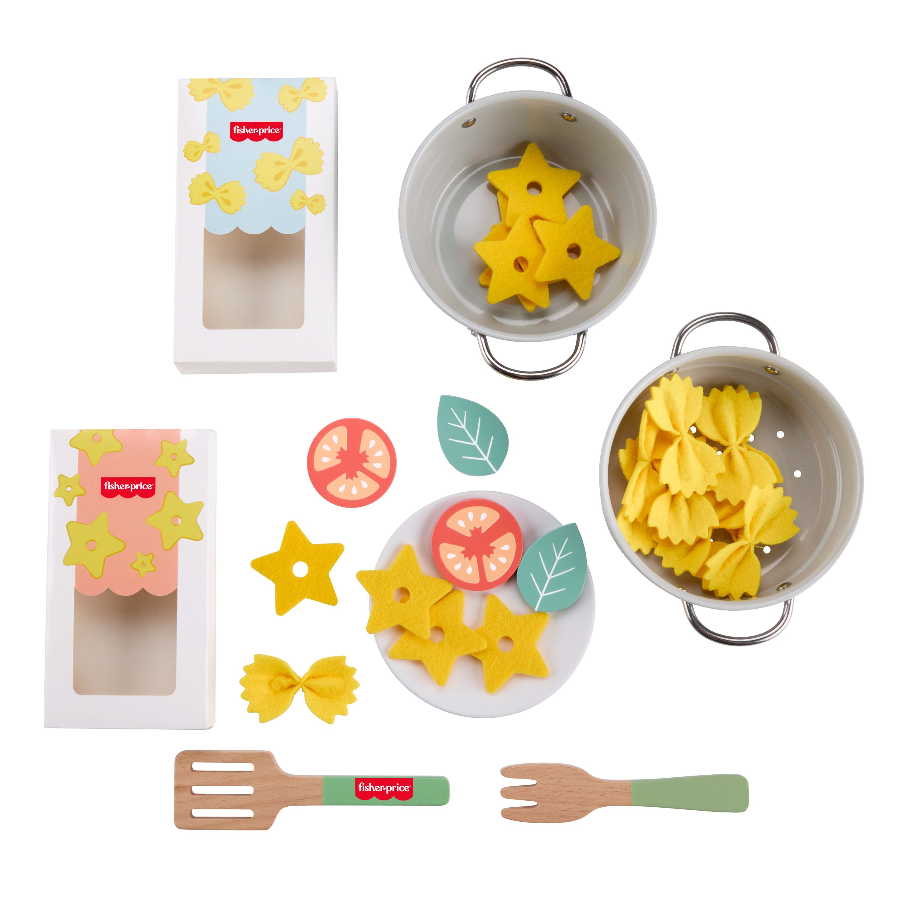 Fisher-Price Tencere ve Makarna Şefi Ahşap Oyun Seti (31 Parça)