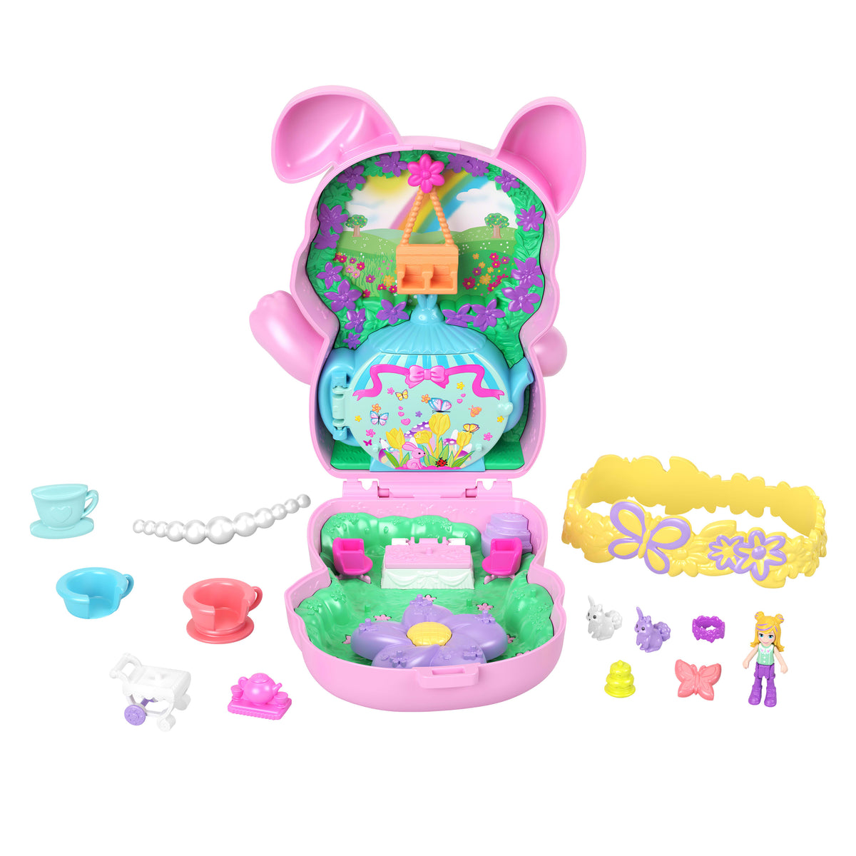 Polly Pocket mini oyun setleri, bebek, evcil hayvan ve aksesuarlar, sürprizlerle dolu mini seyahat oyuncakları