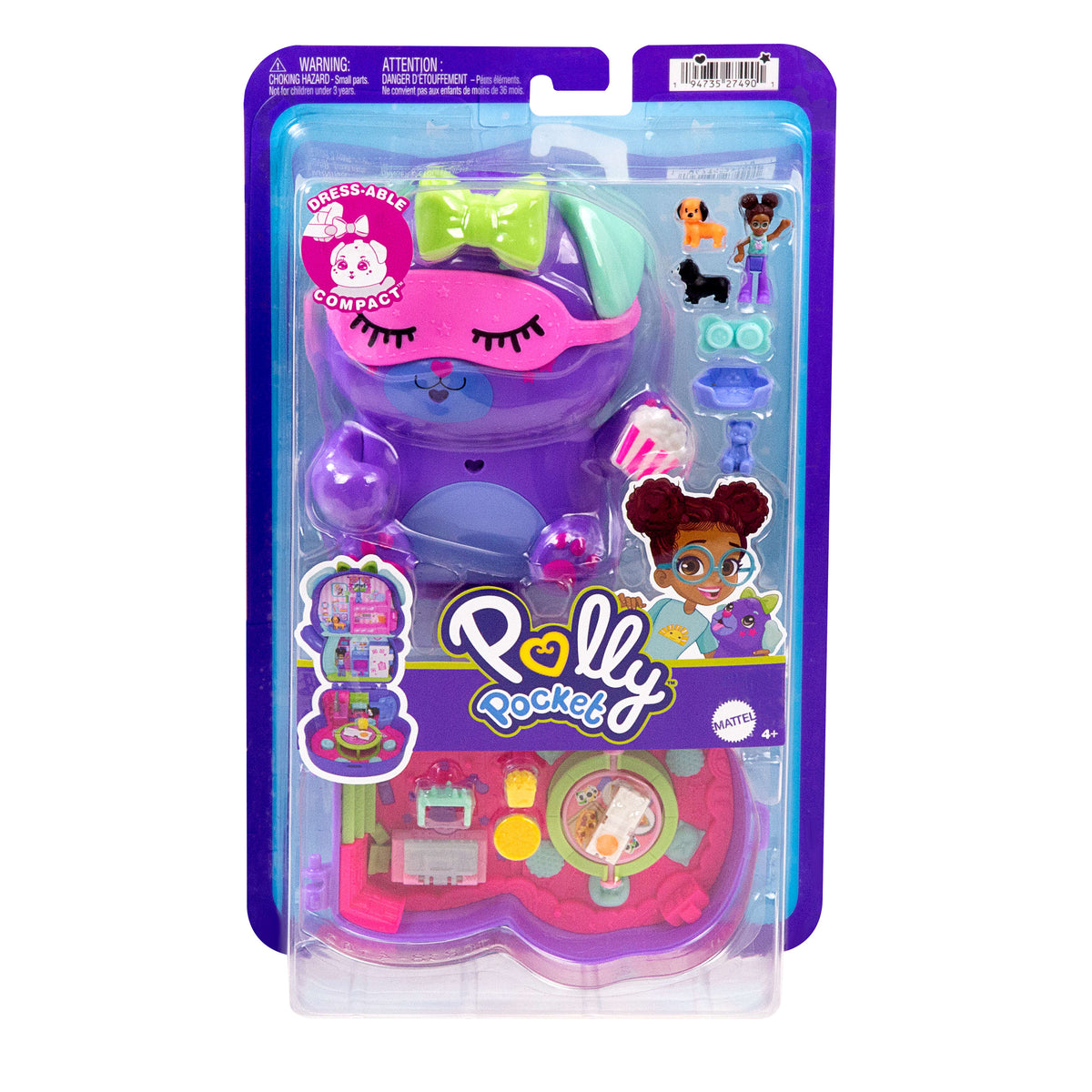Polly Pocket mini oyun setleri, bebek, evcil hayvan ve aksesuarlar, sürprizlerle dolu mini seyahat oyuncakları