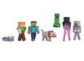 Koleksiyon yapmaya yeni başlayanlar için ideal, Minecraft Overworld Seti'nde 8 cm'lik 7 aksiyon figürü