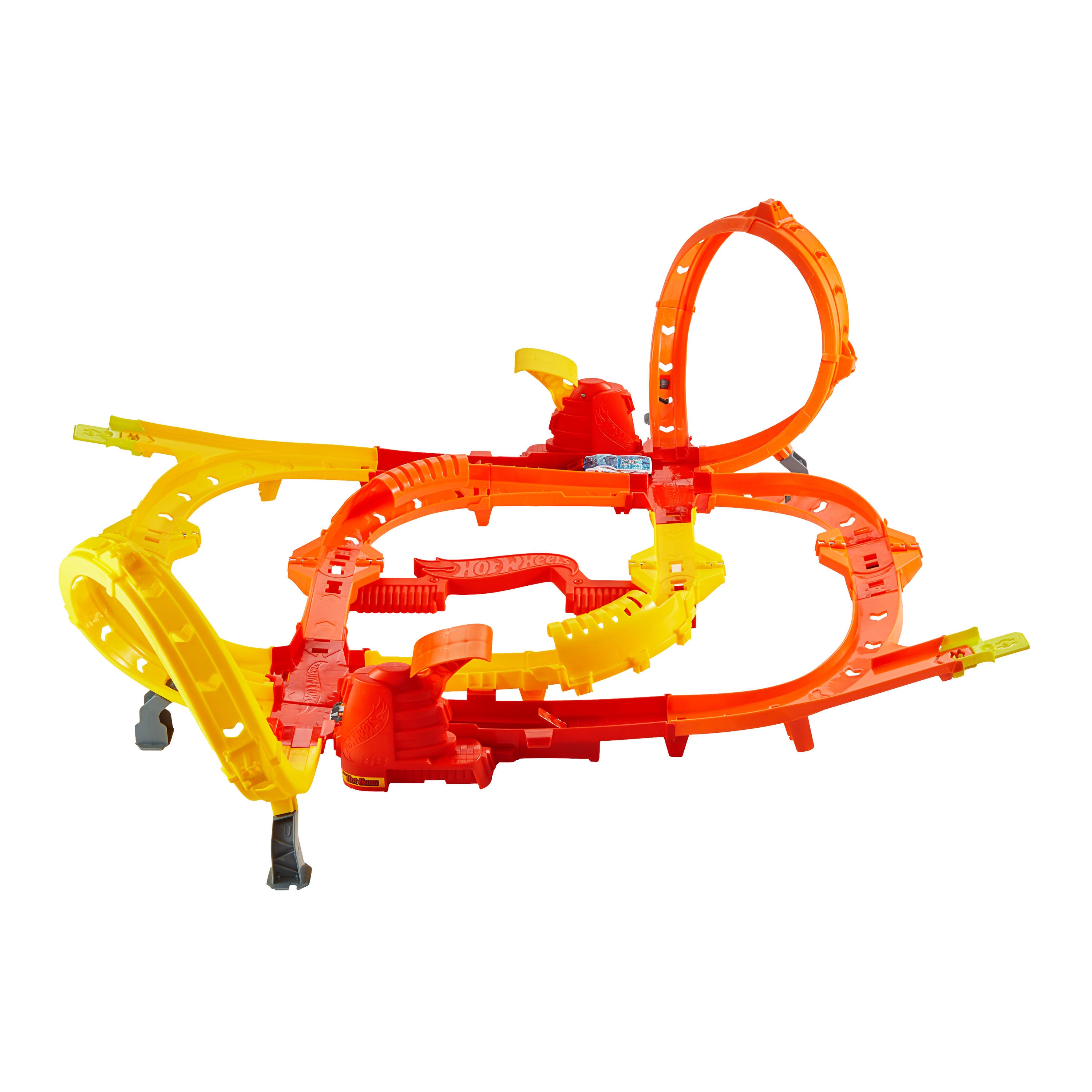 Hot Wheels Hot Ones Turbo Oyun Parkuru ve 1:64 Ölçekli 2 Adet Oyuncak Araba