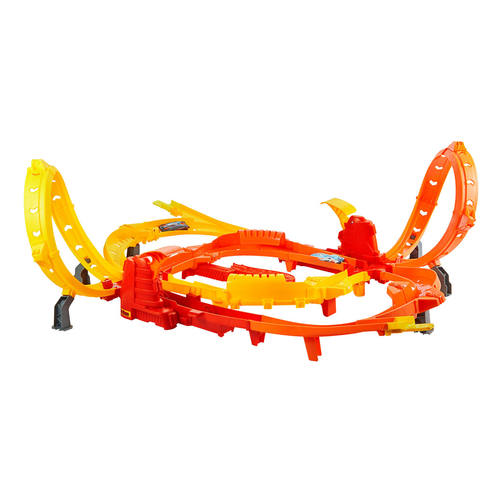 Hot Wheels Hot Ones Turbo Oyun Parkuru ve 1:64 Ölçekli 2 Adet Oyuncak Araba