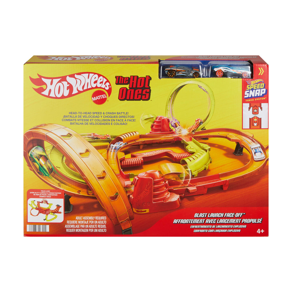 Hot Wheels Hot Ones Turbo Oyun Parkuru ve 1:64 Ölçekli 2 Adet Oyuncak Araba