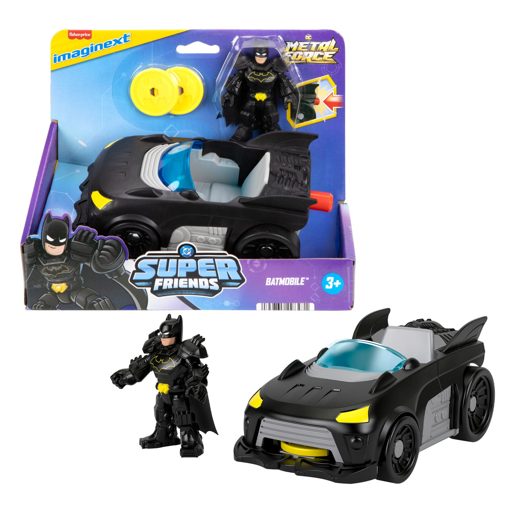 Imaginext® DC Super Friends™ Araçlar - Batmobile oyuncak araba ve Batman aksiyon figürü seti
