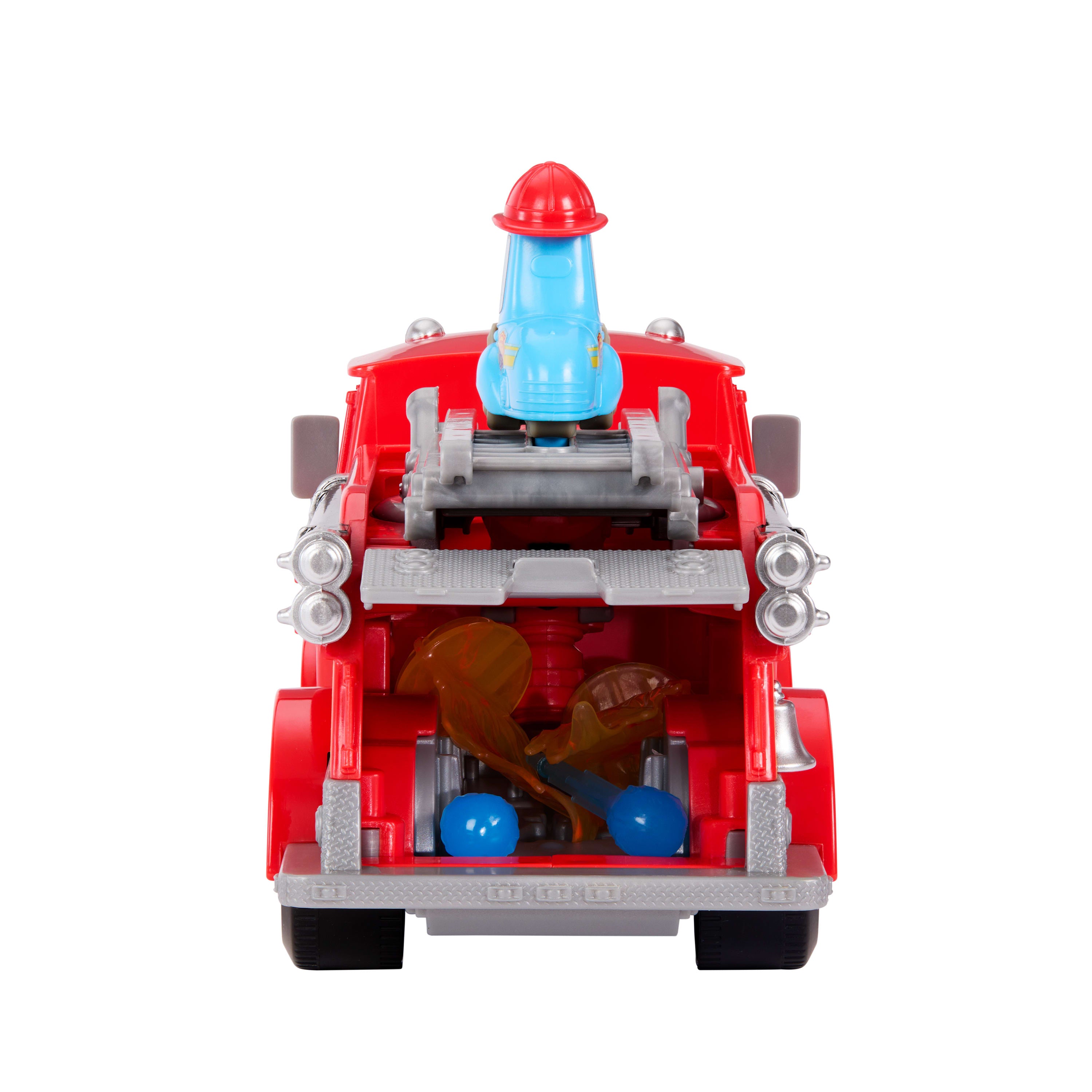 Disney ve Pixar Cars Radyatör Kasabası Hızlı Kahramanlar İtfaiyeci Red ve Guido figürleri ile aksesuarlar
