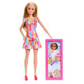 Barbie Panayırda oyun seti, yüz boyama ve fotoğraf standı, iki bebek ve aksesuarlar